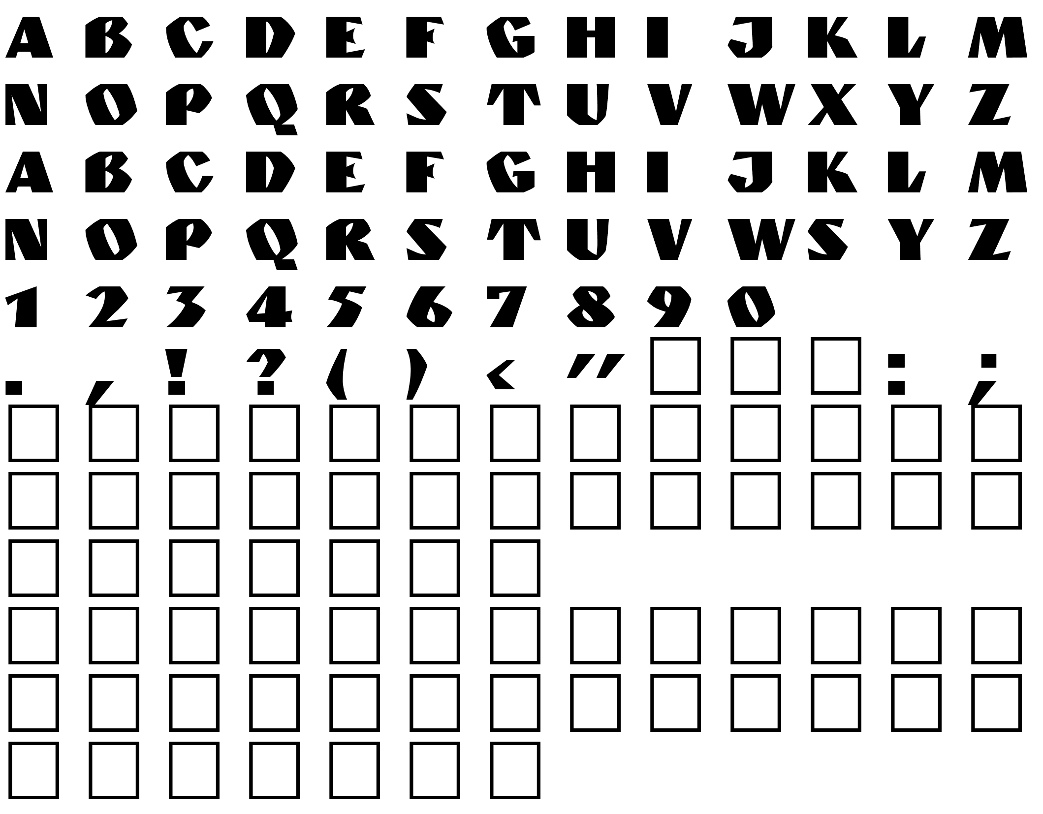 Шрифт Granit Normal