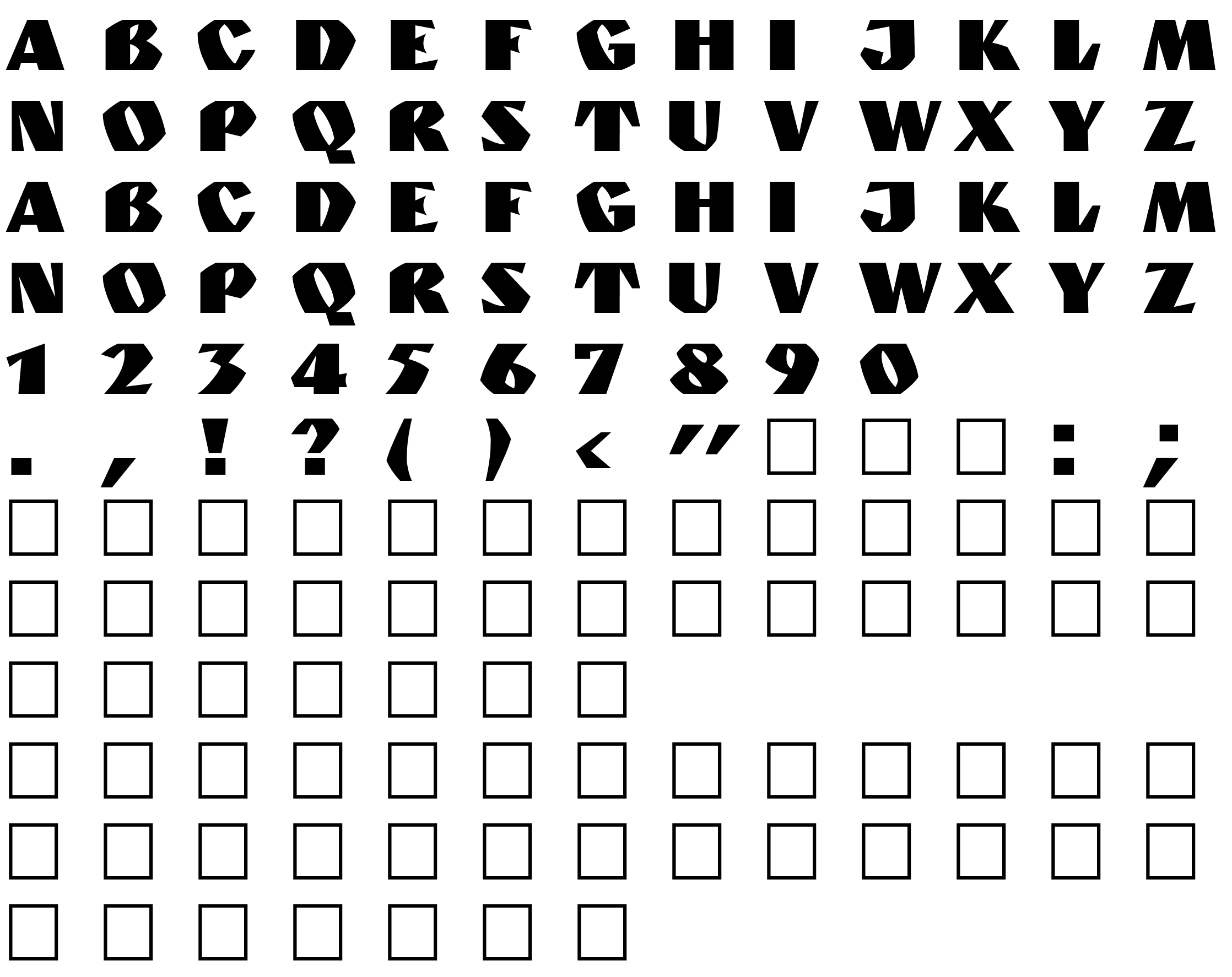 Шрифт GranitCTT