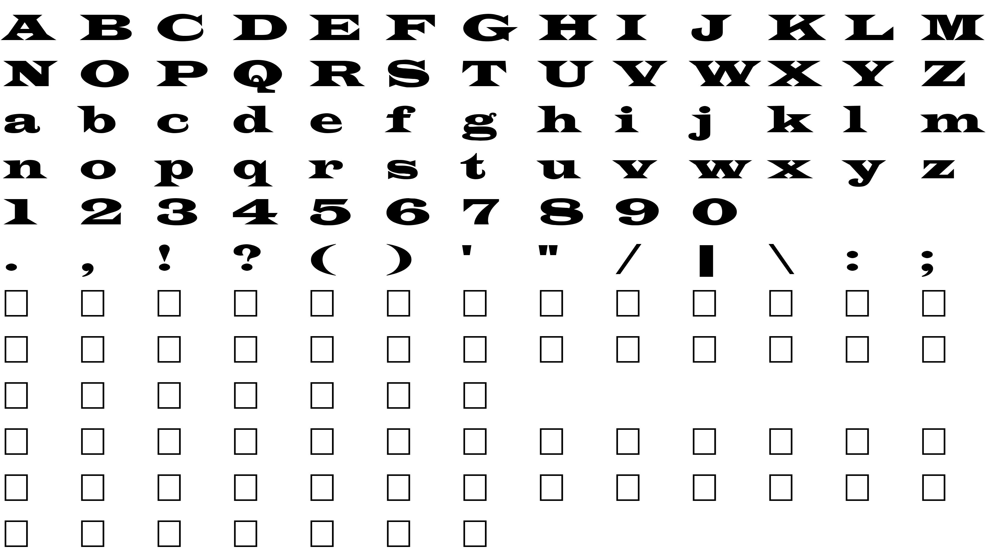 Шрифт Latin Heavy