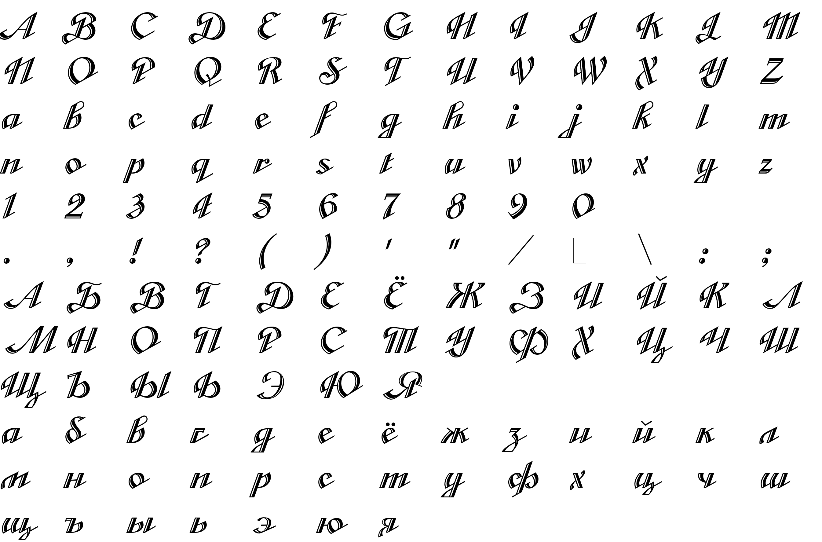 Шрифт Veronica script One