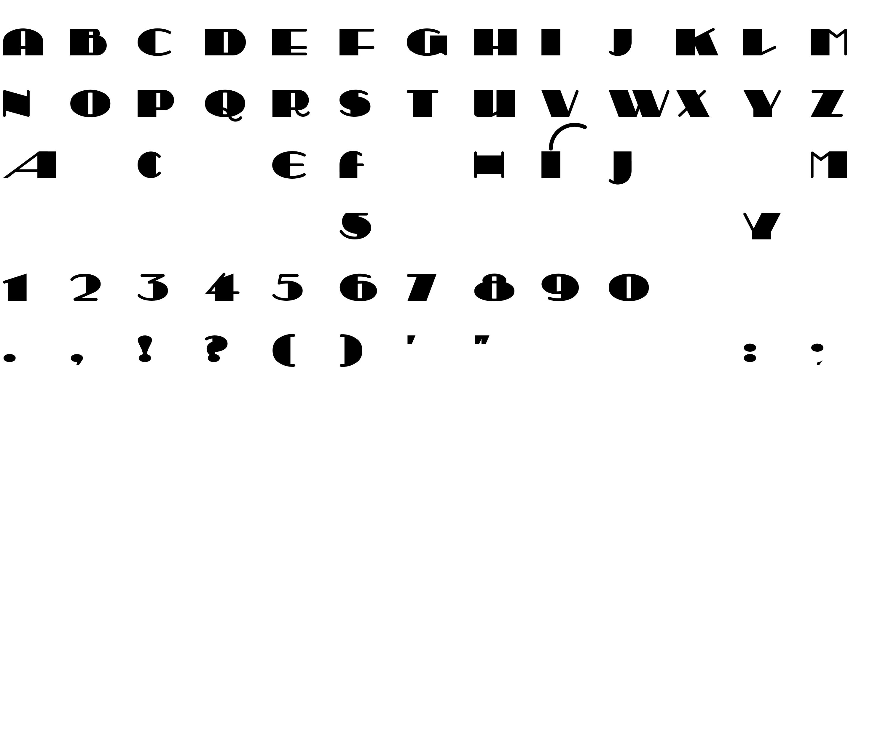 Шрифт Sesquipedalian