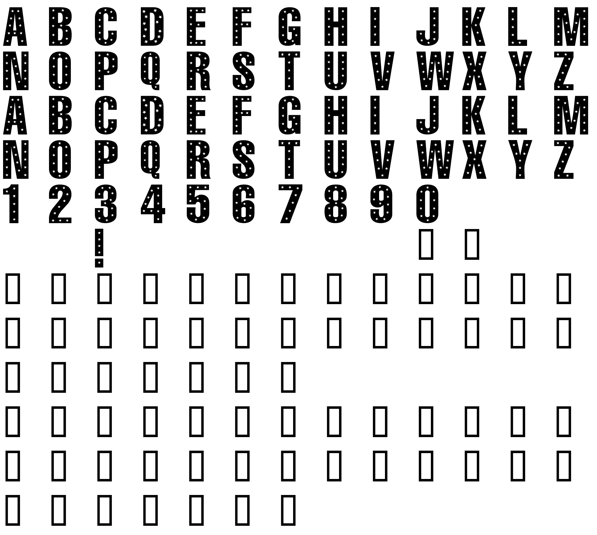 Шрифт 101! StaR StuDDeD