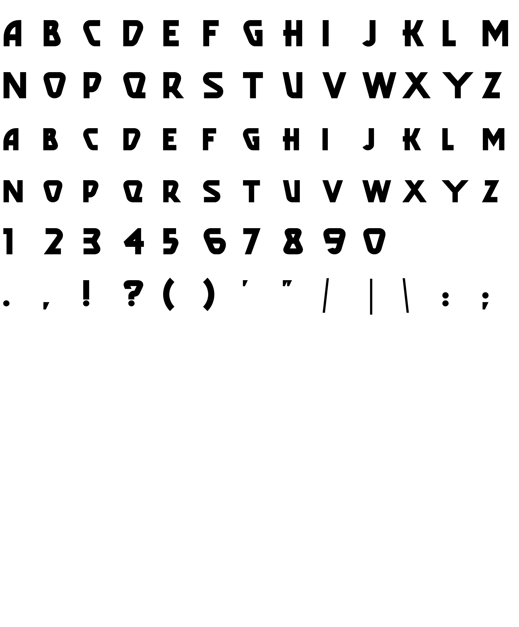 Шрифт PopularCafeAA