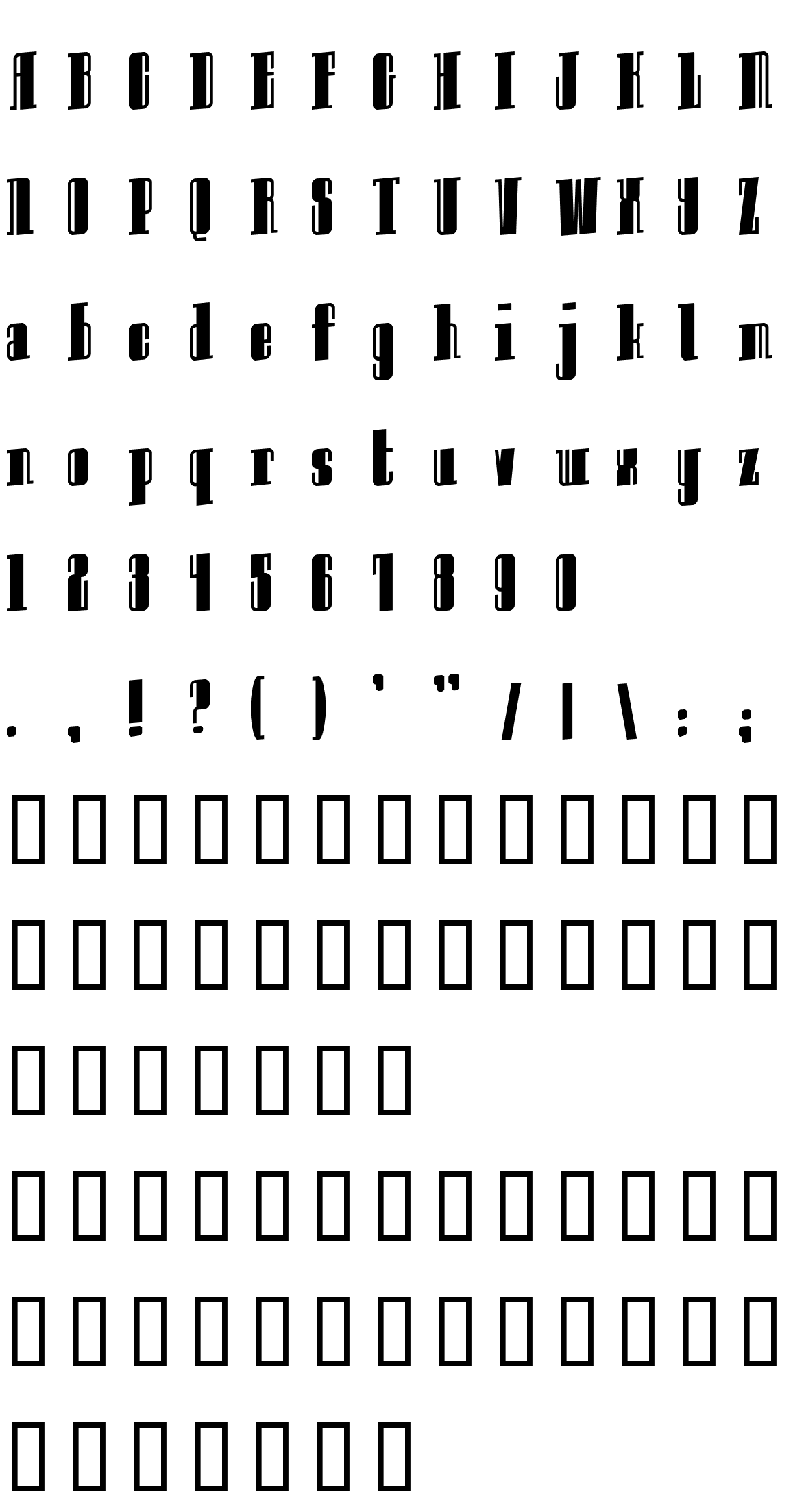 Шрифт Innocent bystander