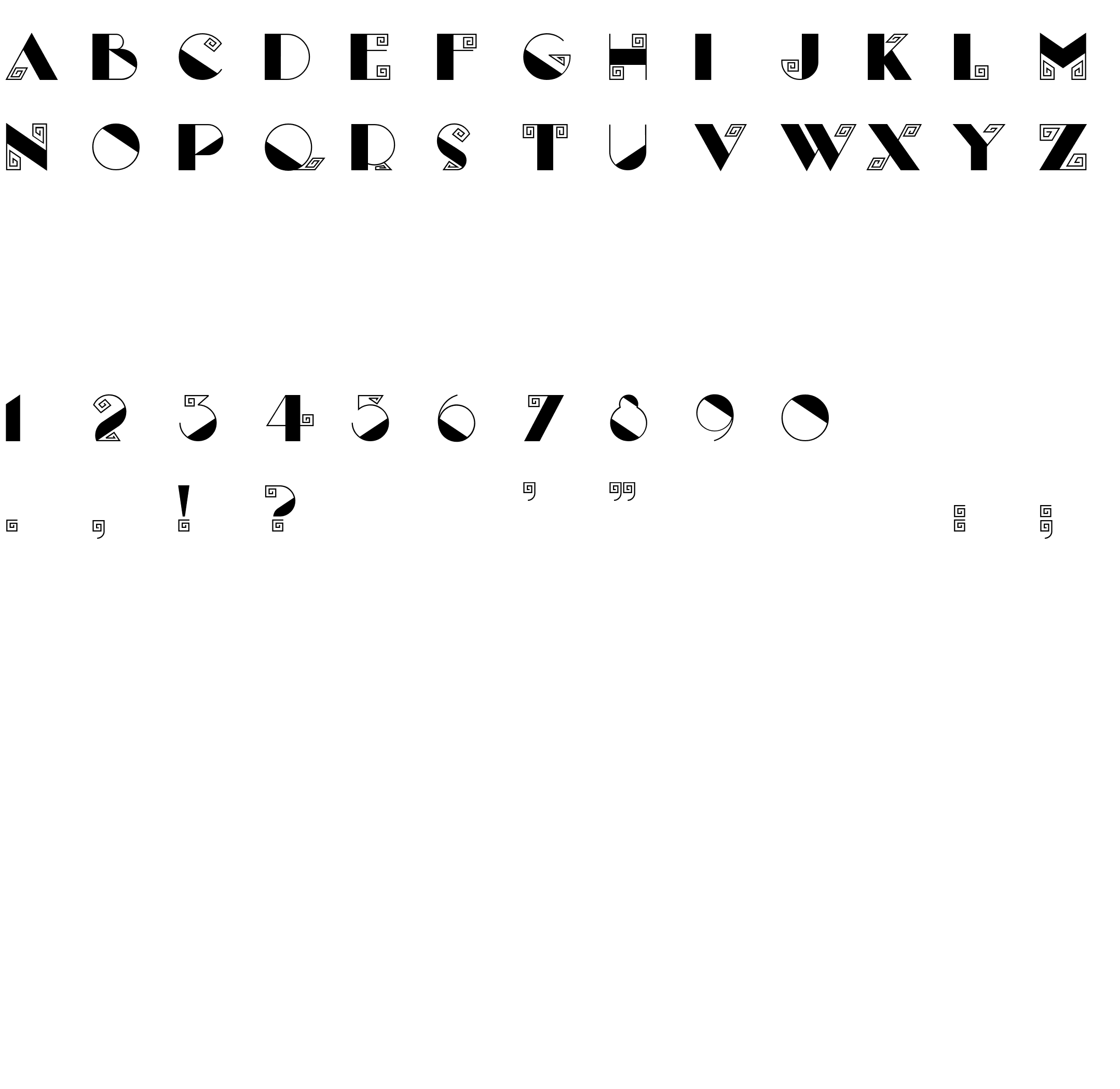 Шрифт Labyrinth