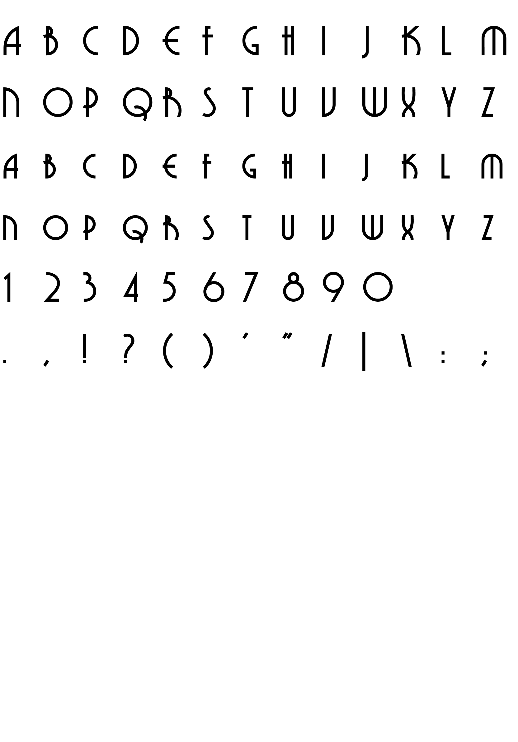 Шрифт Grenadier