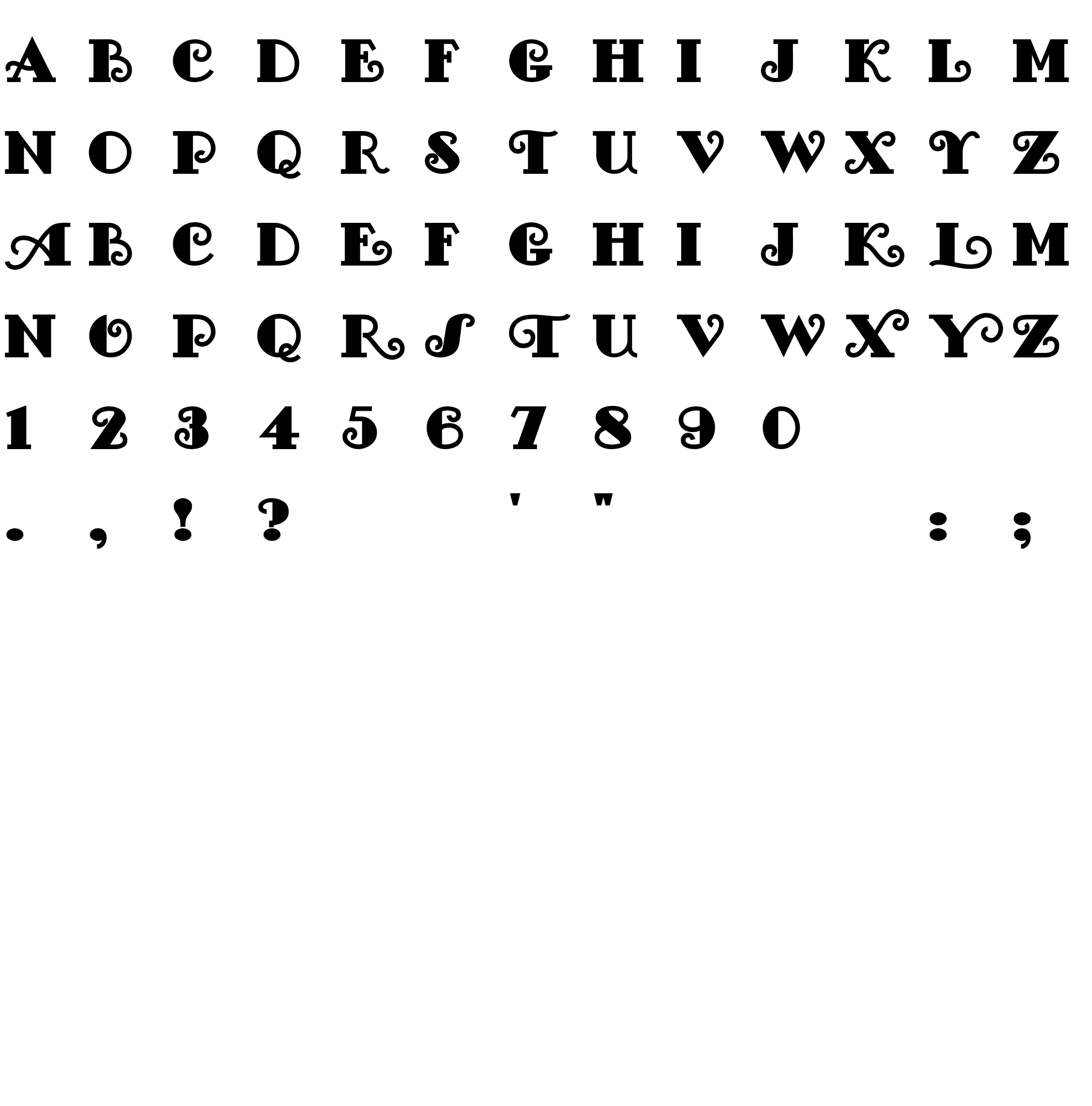 Шрифт FancyPants