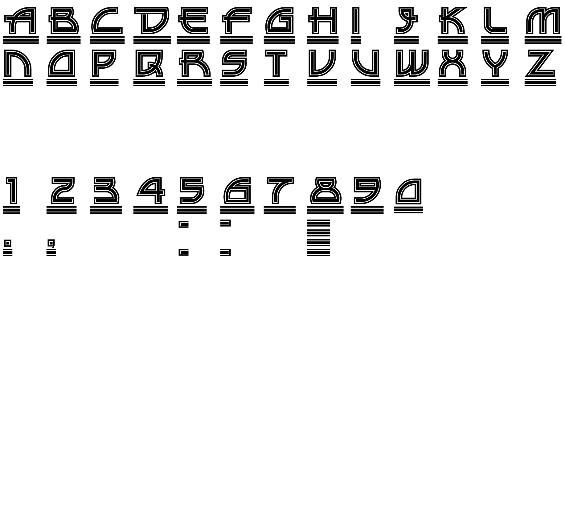 Шрифт Drive-Thru