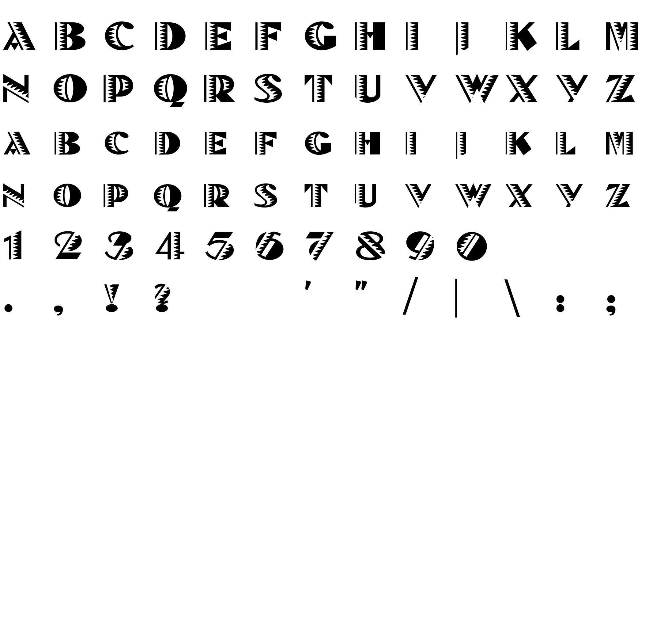 Шрифт BeteNoirA