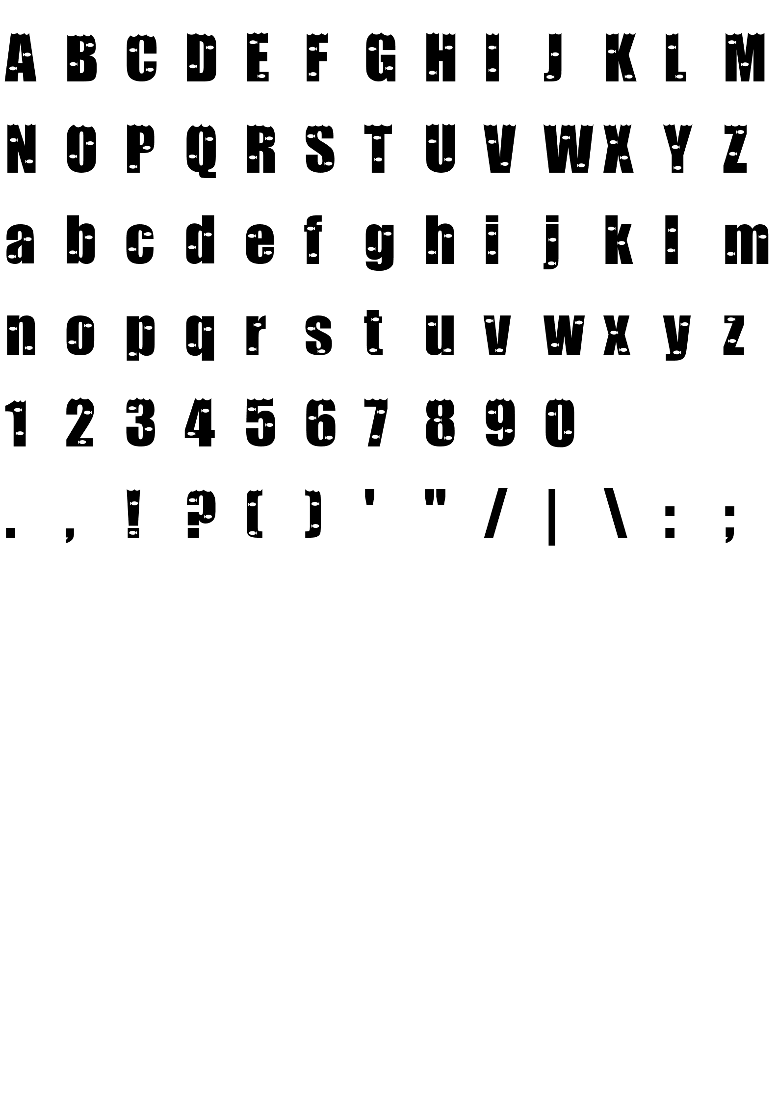 Шрифт Something Fishy