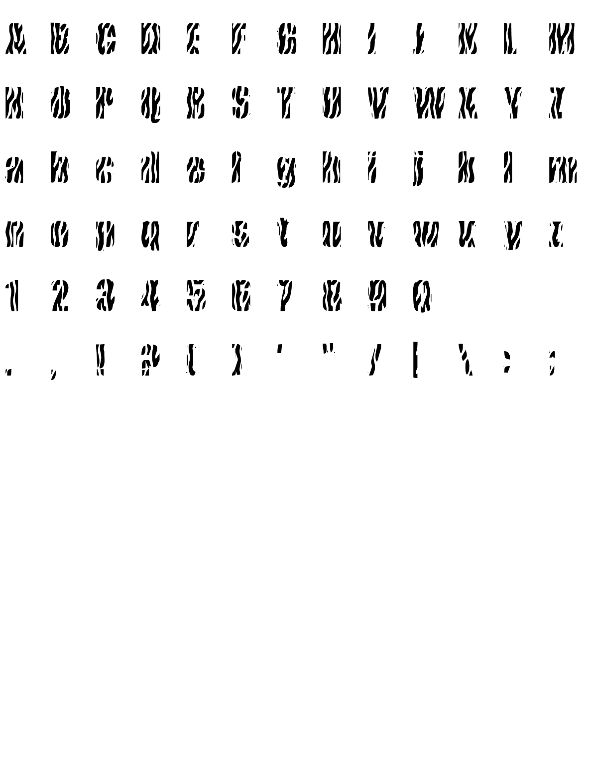 Шрифт Cows In the U.S.