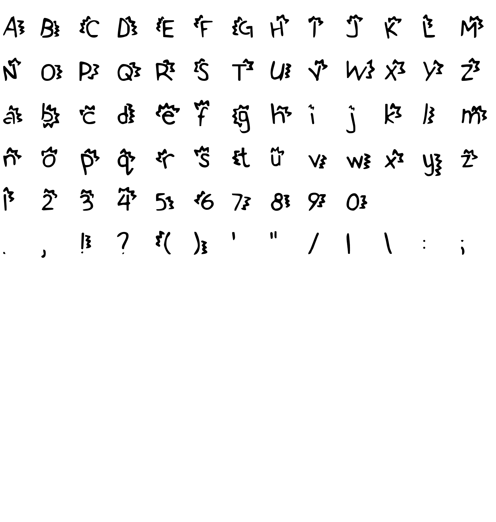 Шрифт Betty's Confetti