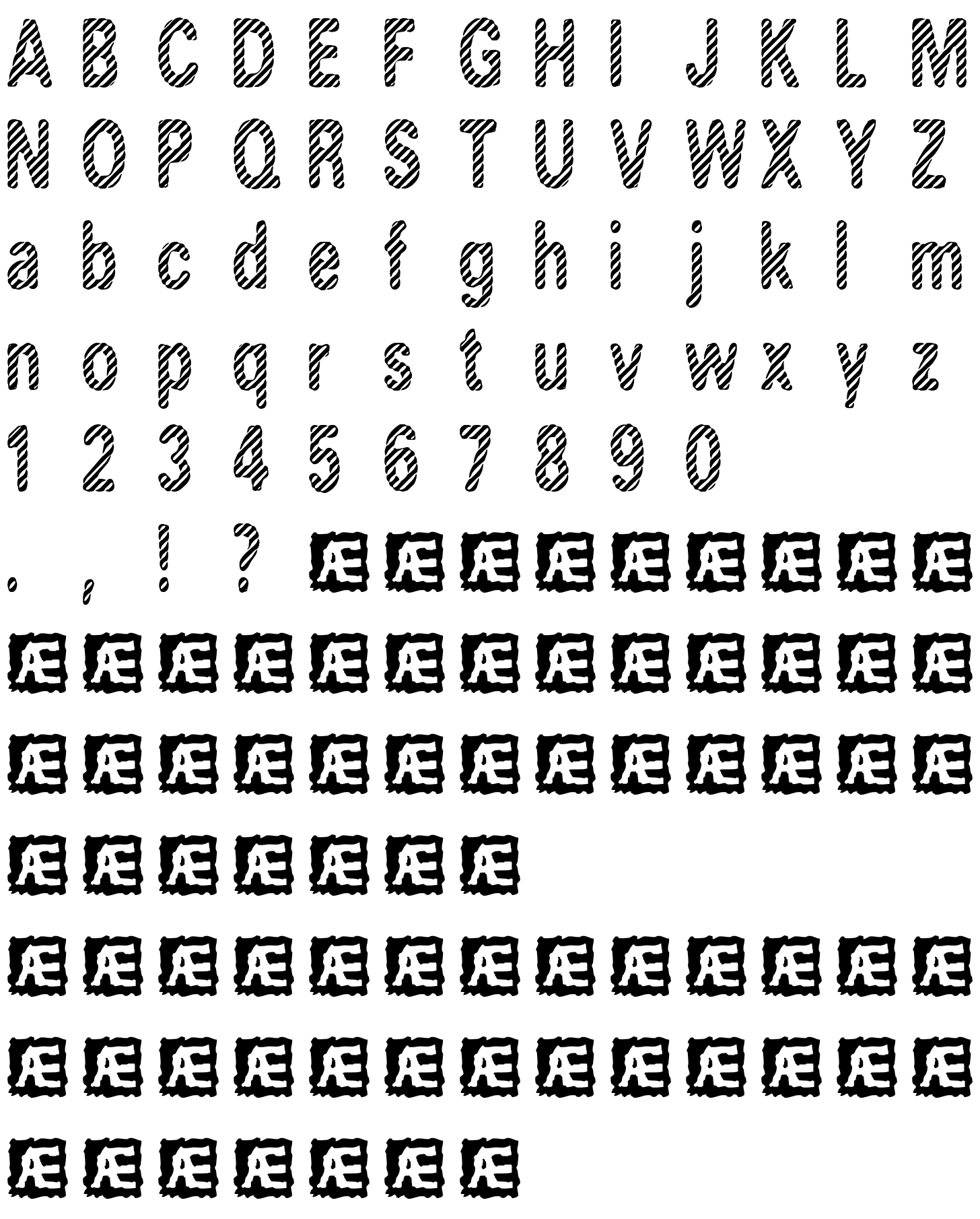 Шрифт Candy Stripe (BRK)