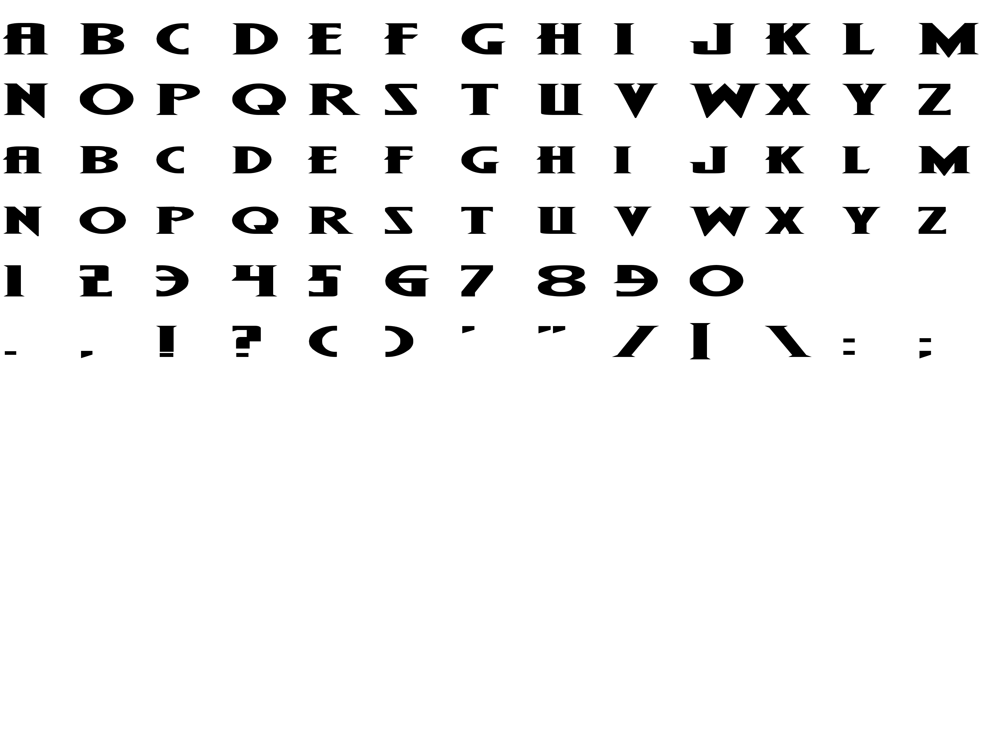 Шрифт Wolf's Bane Expanded