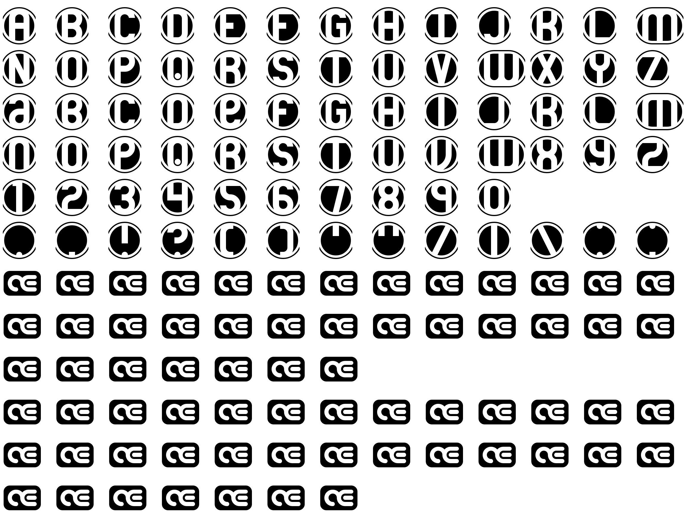 Шрифт 18 Holes BRK