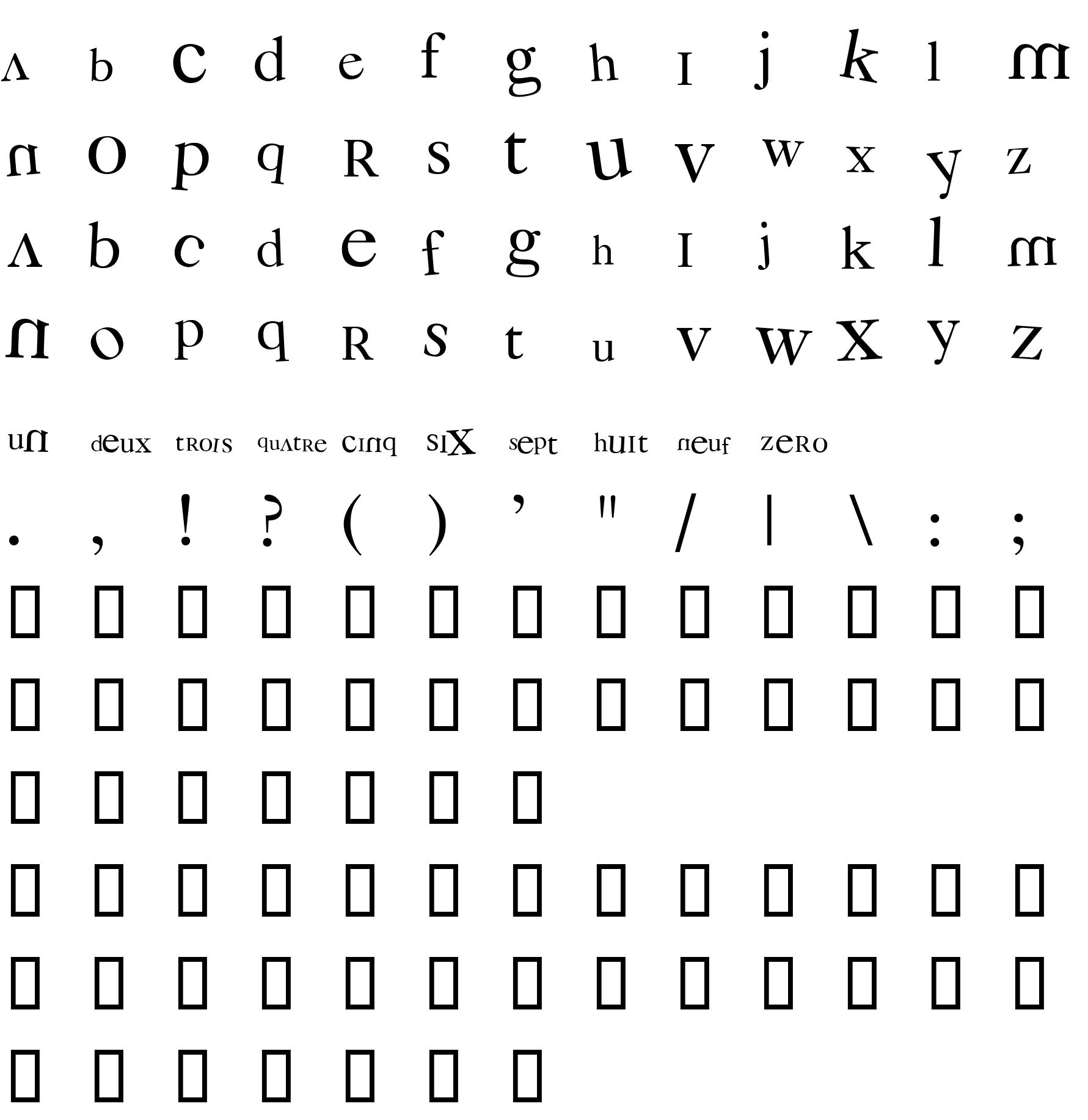 Шрифт 3 grammes 5