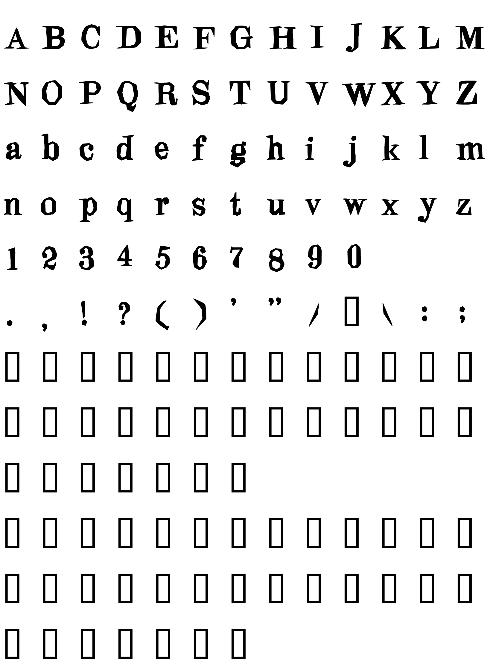 Шрифт Blindfold