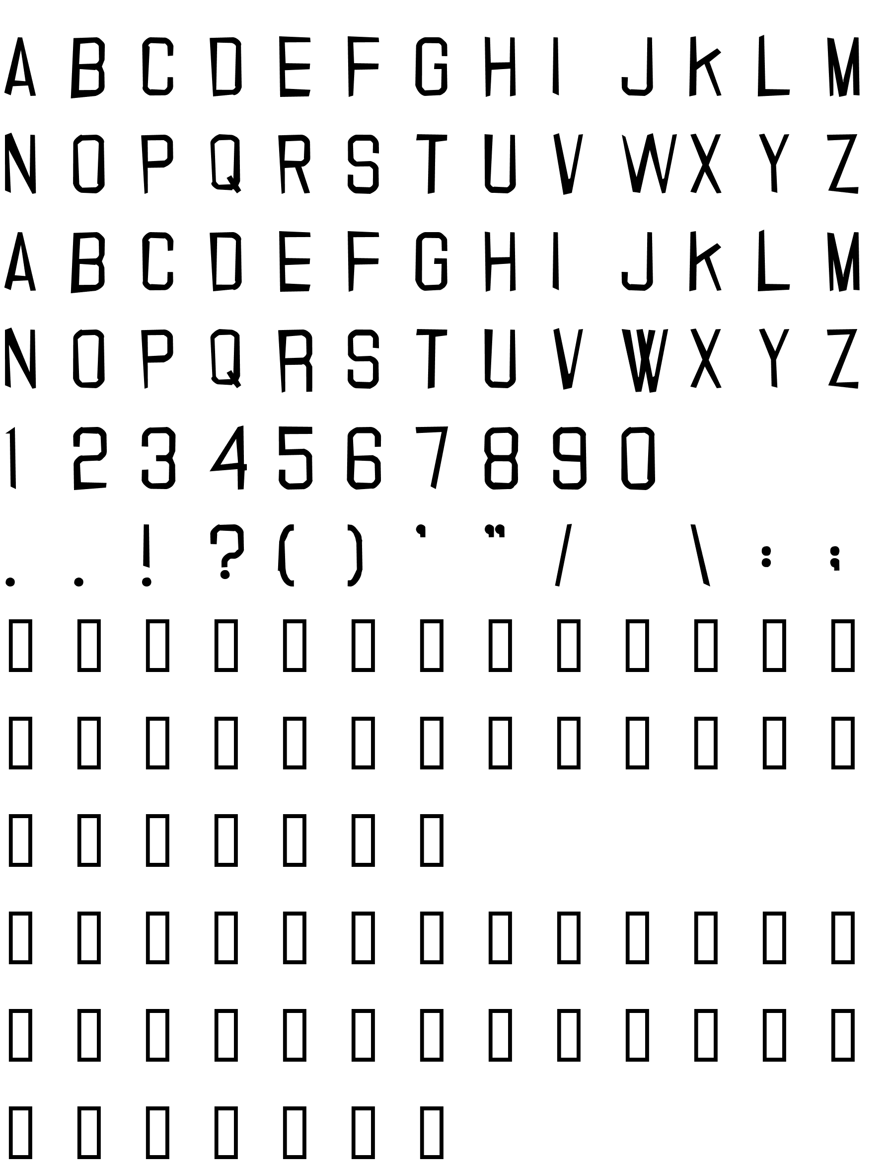 Шрифт 20.000 dollar bail