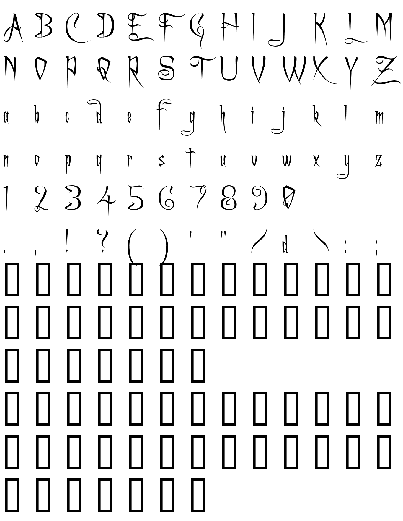 Шрифт A Charming Font