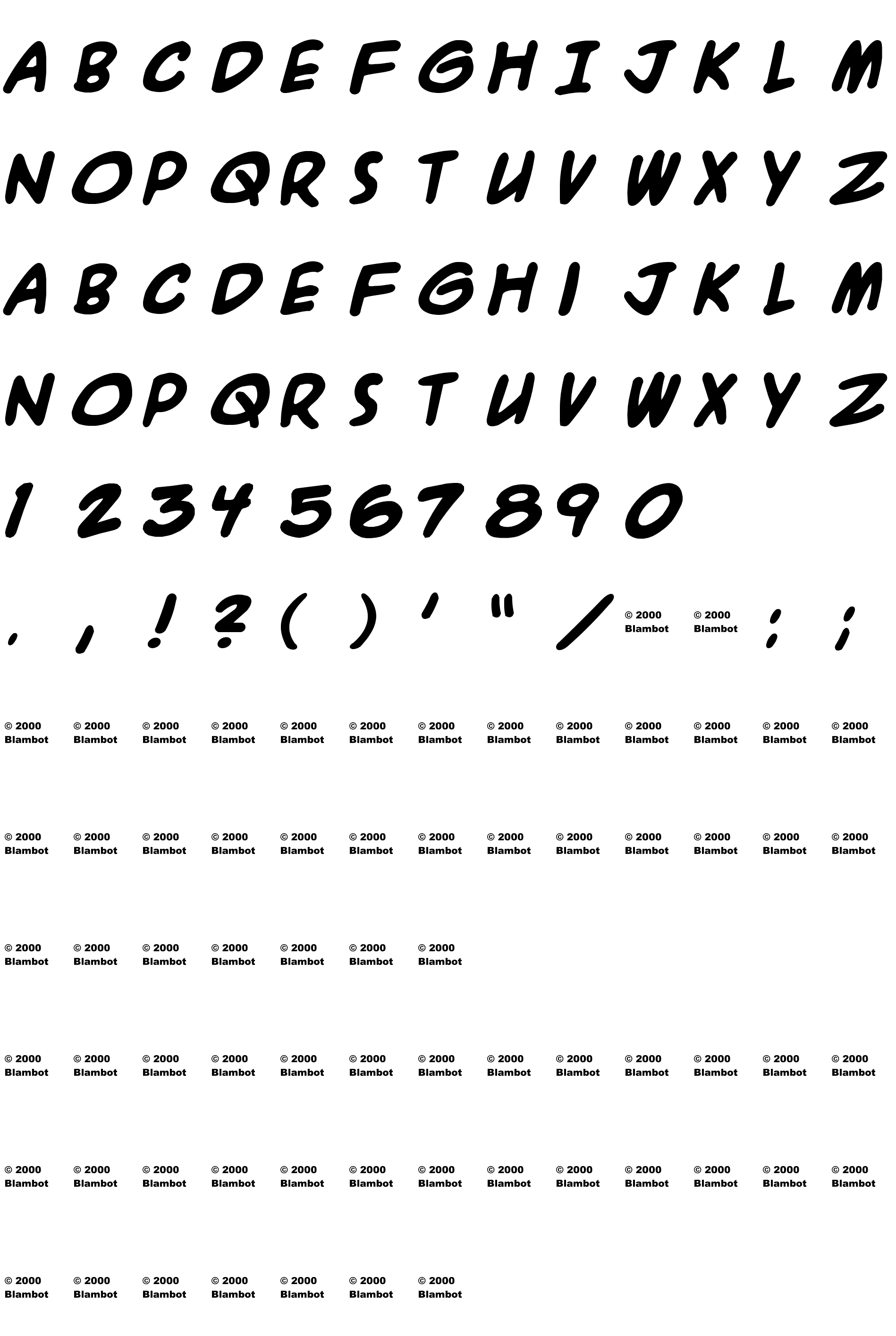 Шрифт A.C.M.E. Explosive! Bold