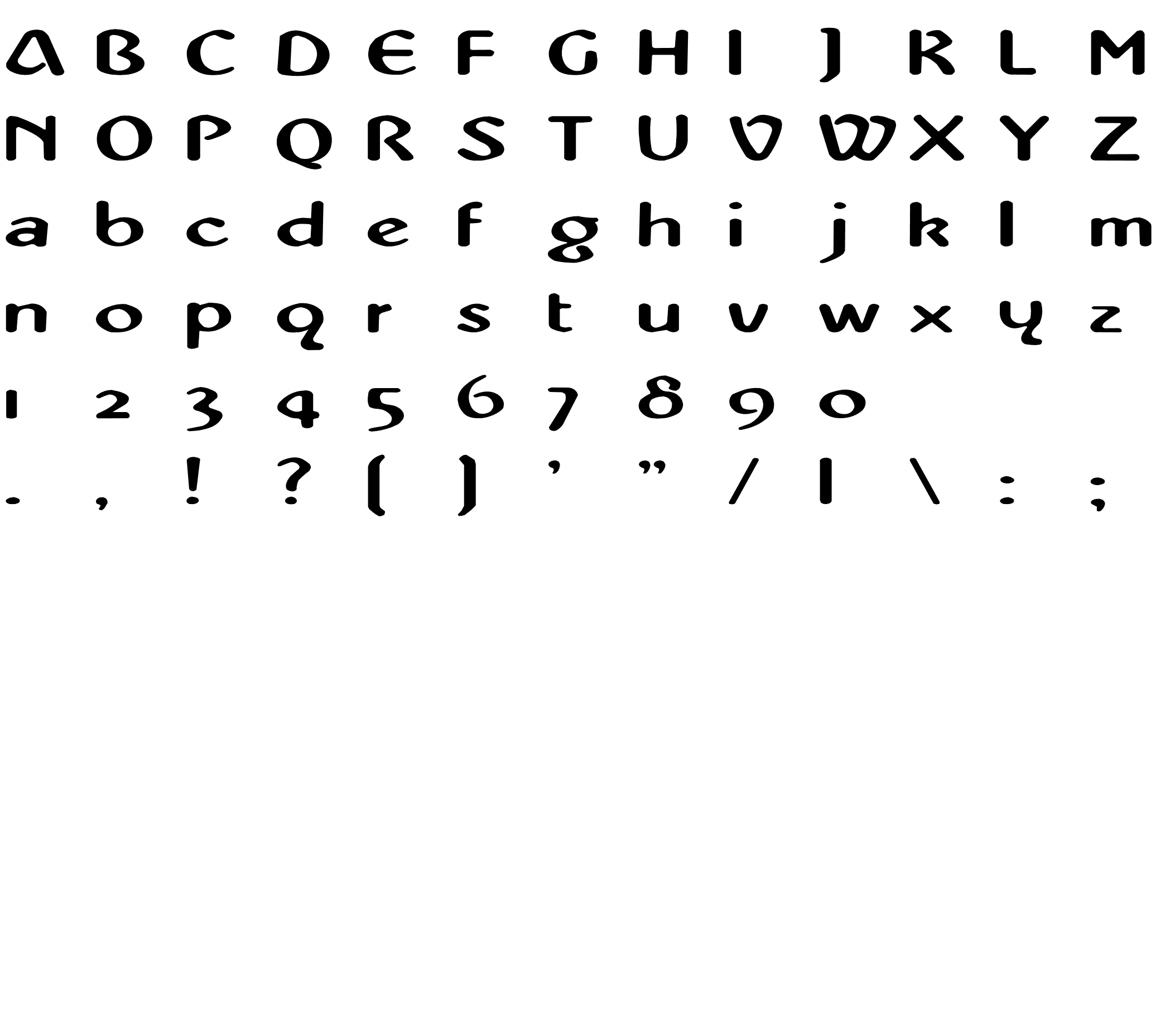 Шрифт Abbey Medium Extended