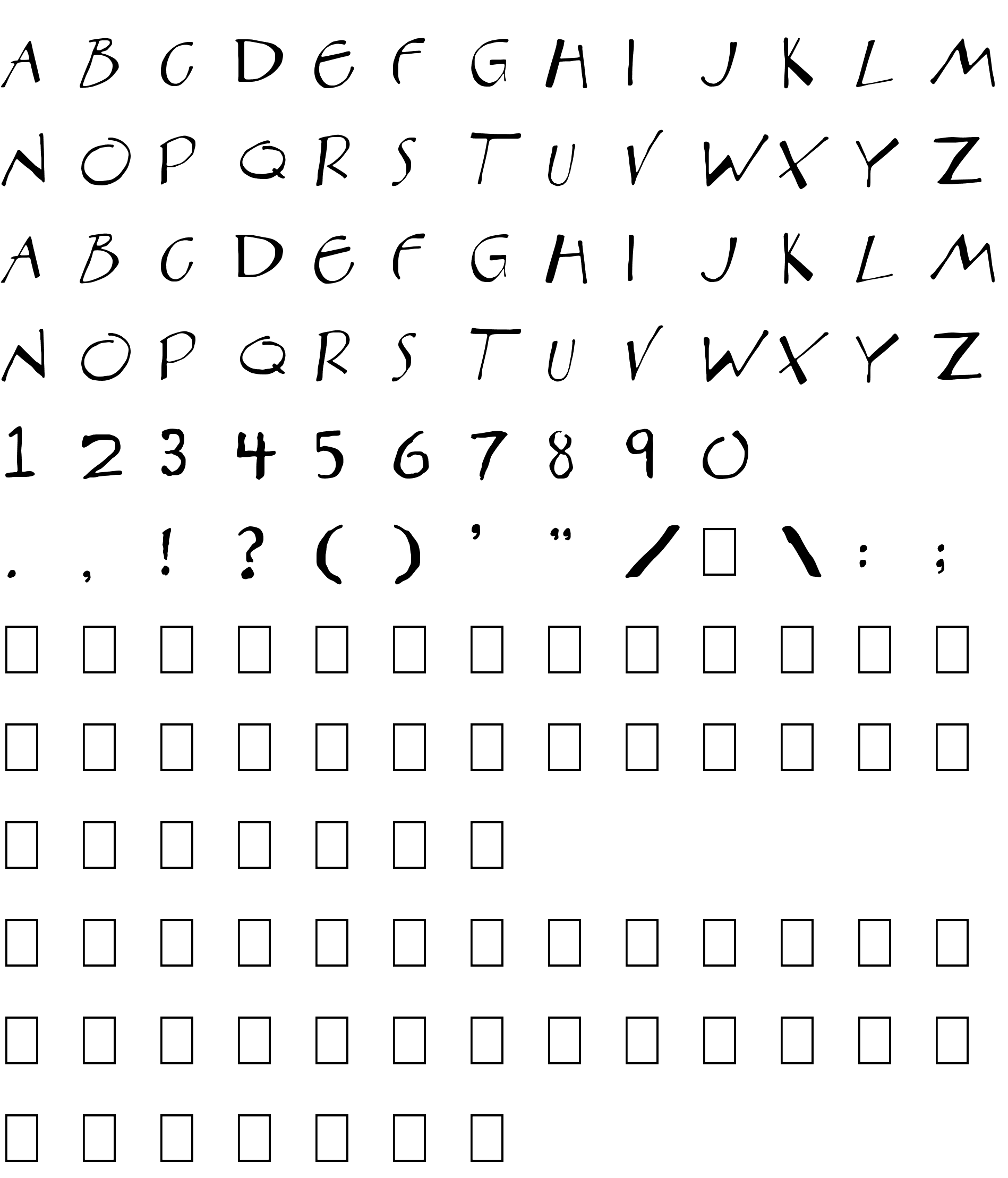 Шрифт Aberration