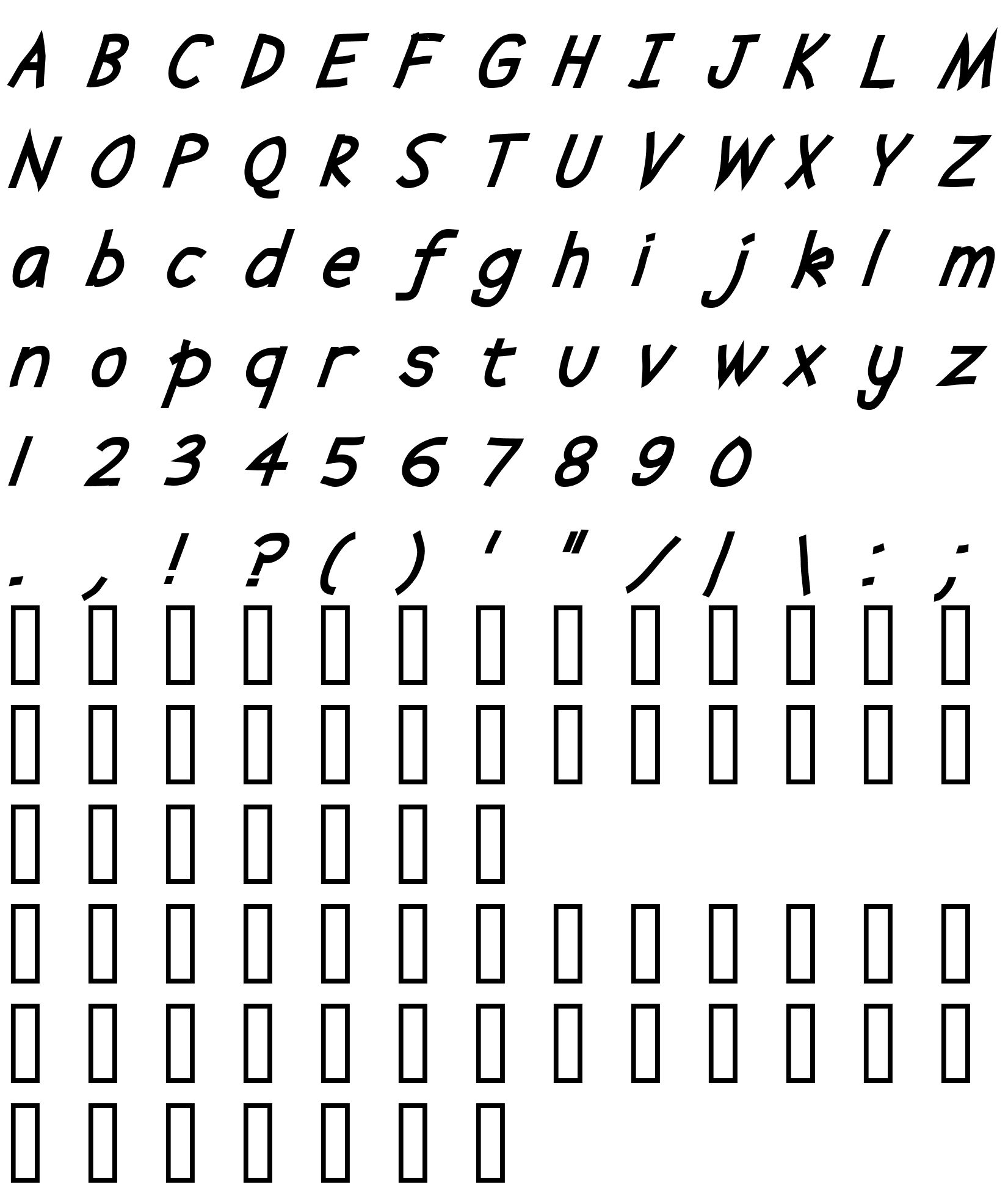 Шрифт Abscissa Bold Italic