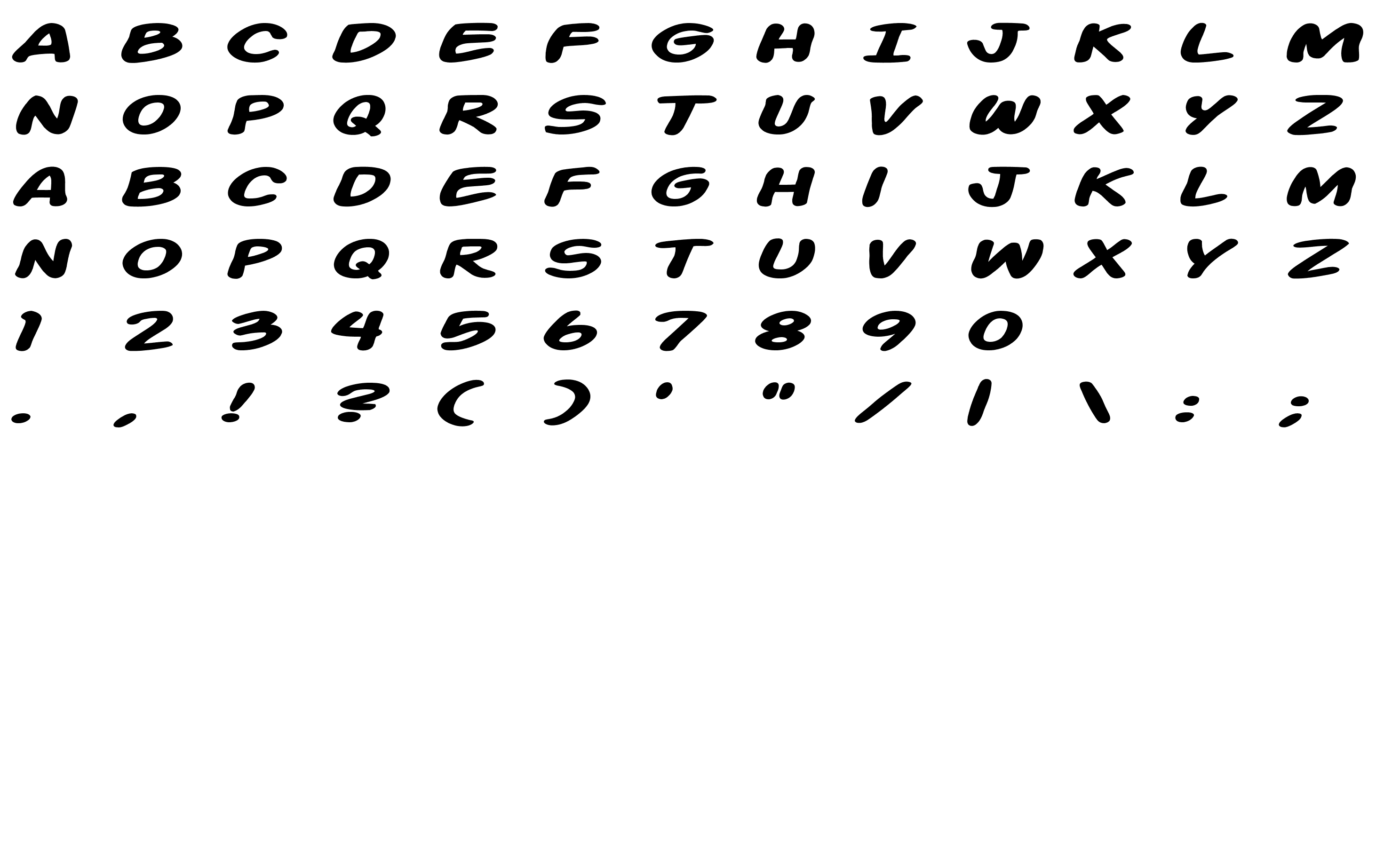 Шрифт Action Man Extended Bold Italic