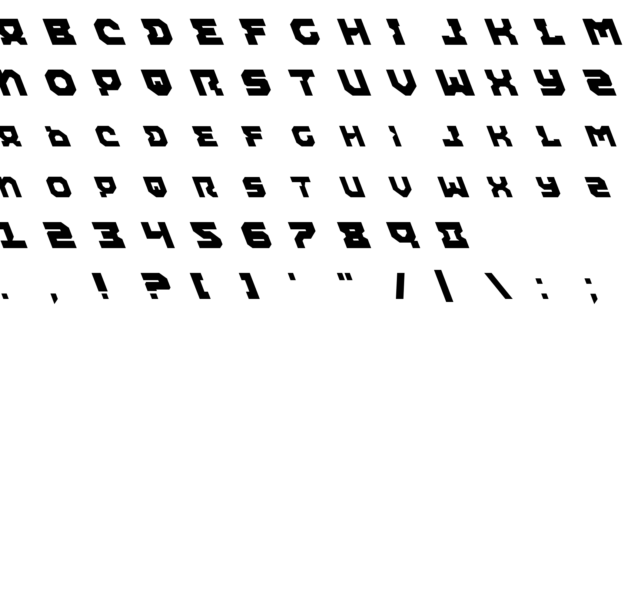 Шрифт Airacobra Leftalic