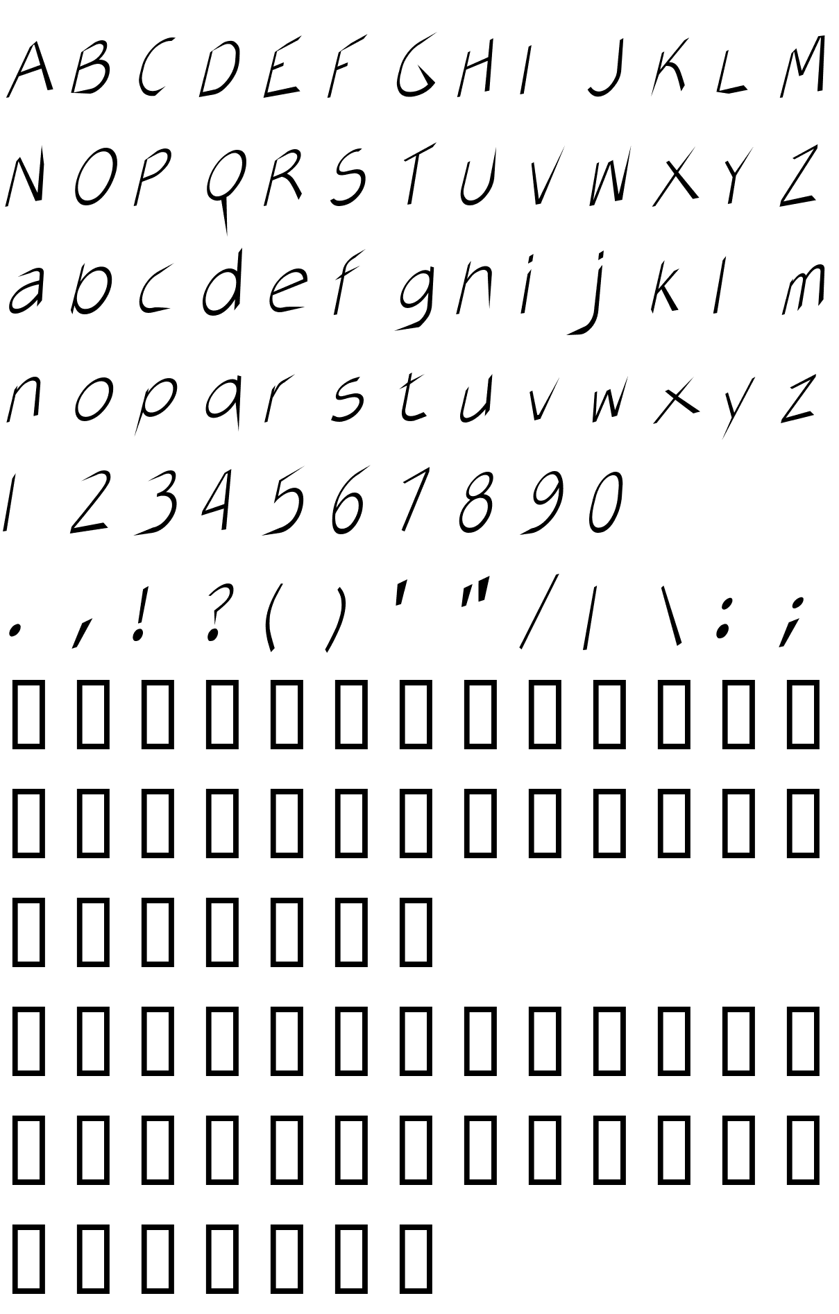 Шрифт AirCut Light