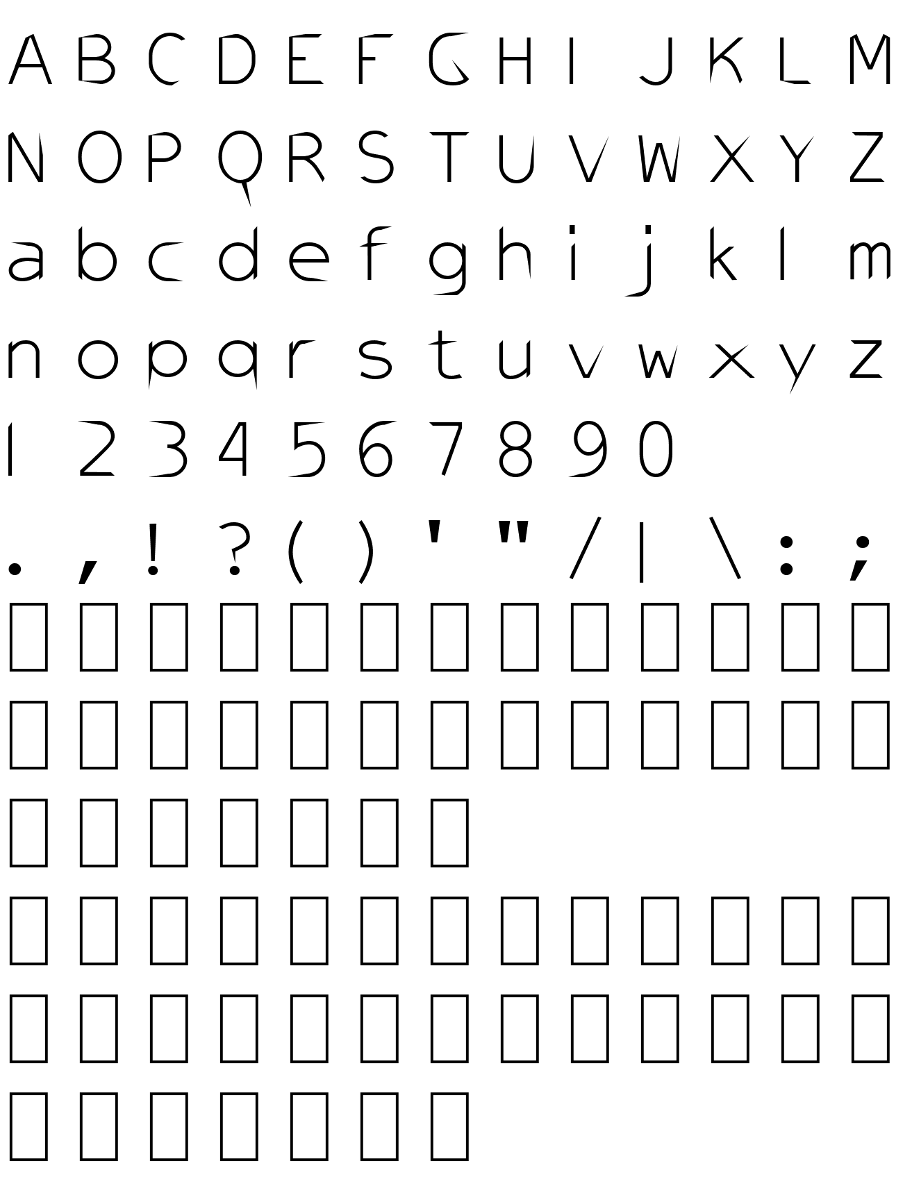 Шрифт AirCut OneHundedandOne