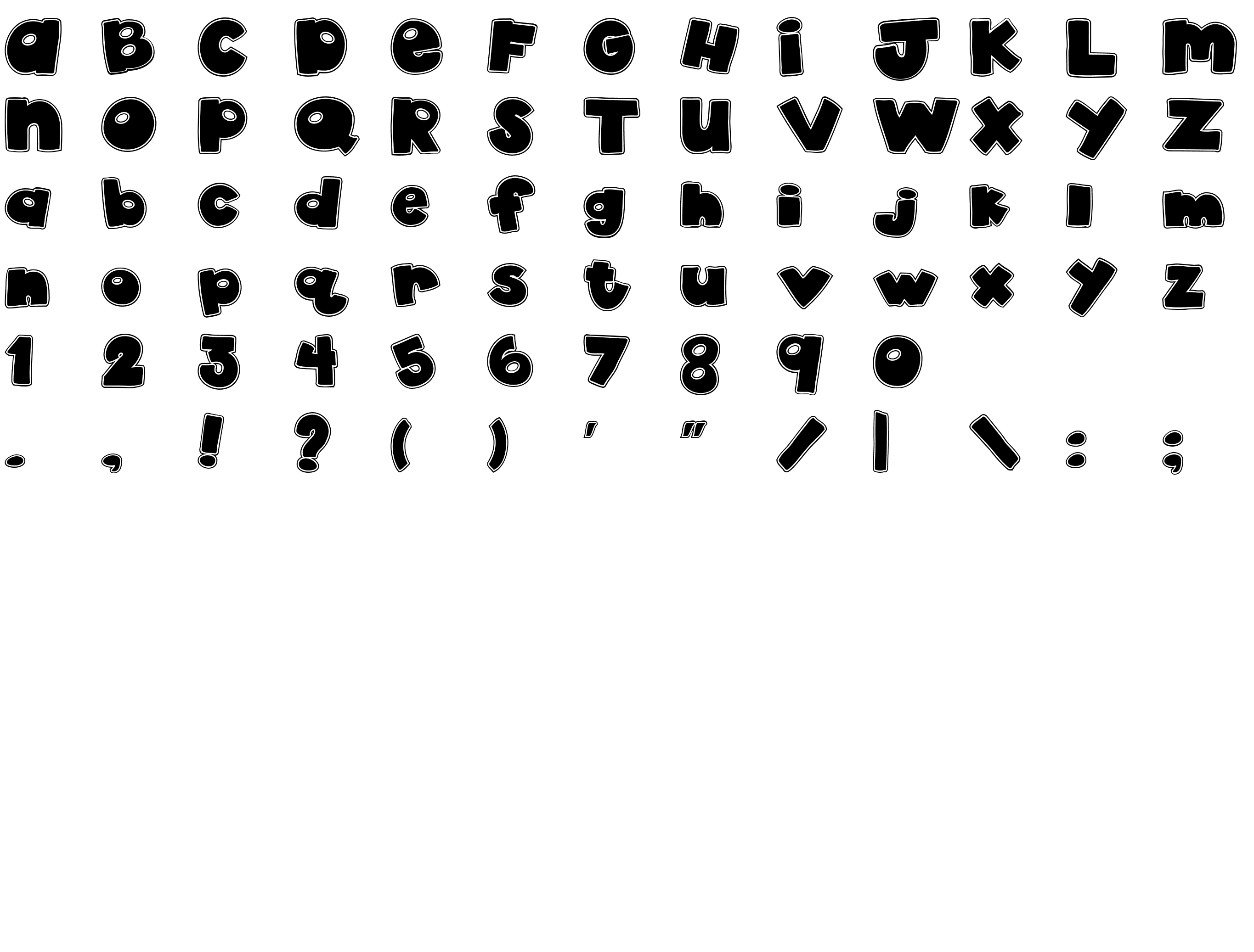 Шрифт akaDylan Collage