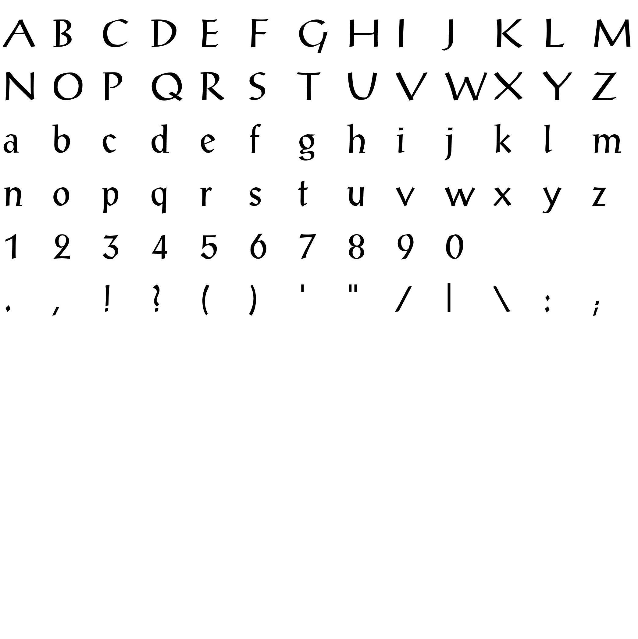 Шрифт Alex-Antiqua-Bo