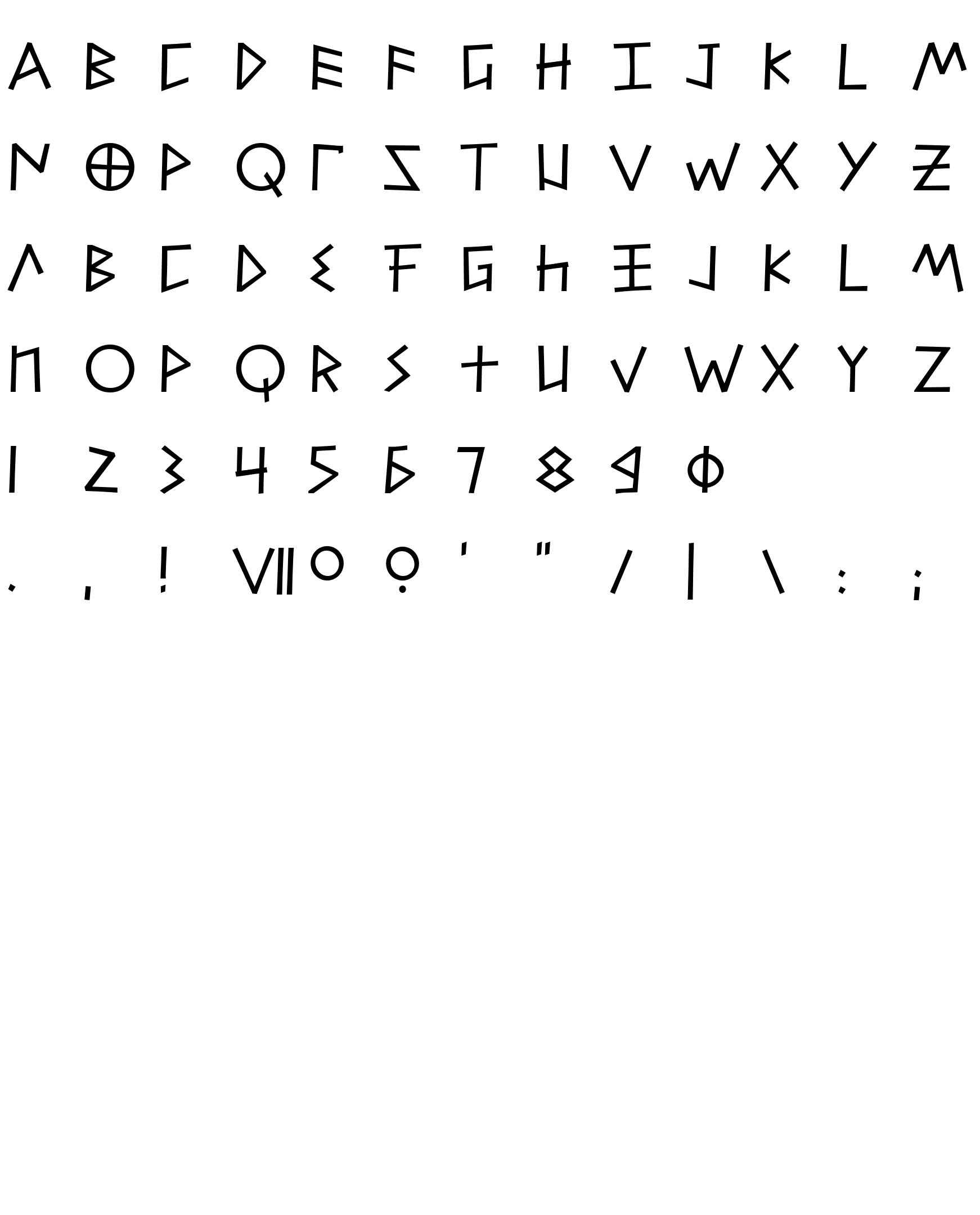 Шрифт Alfabetix