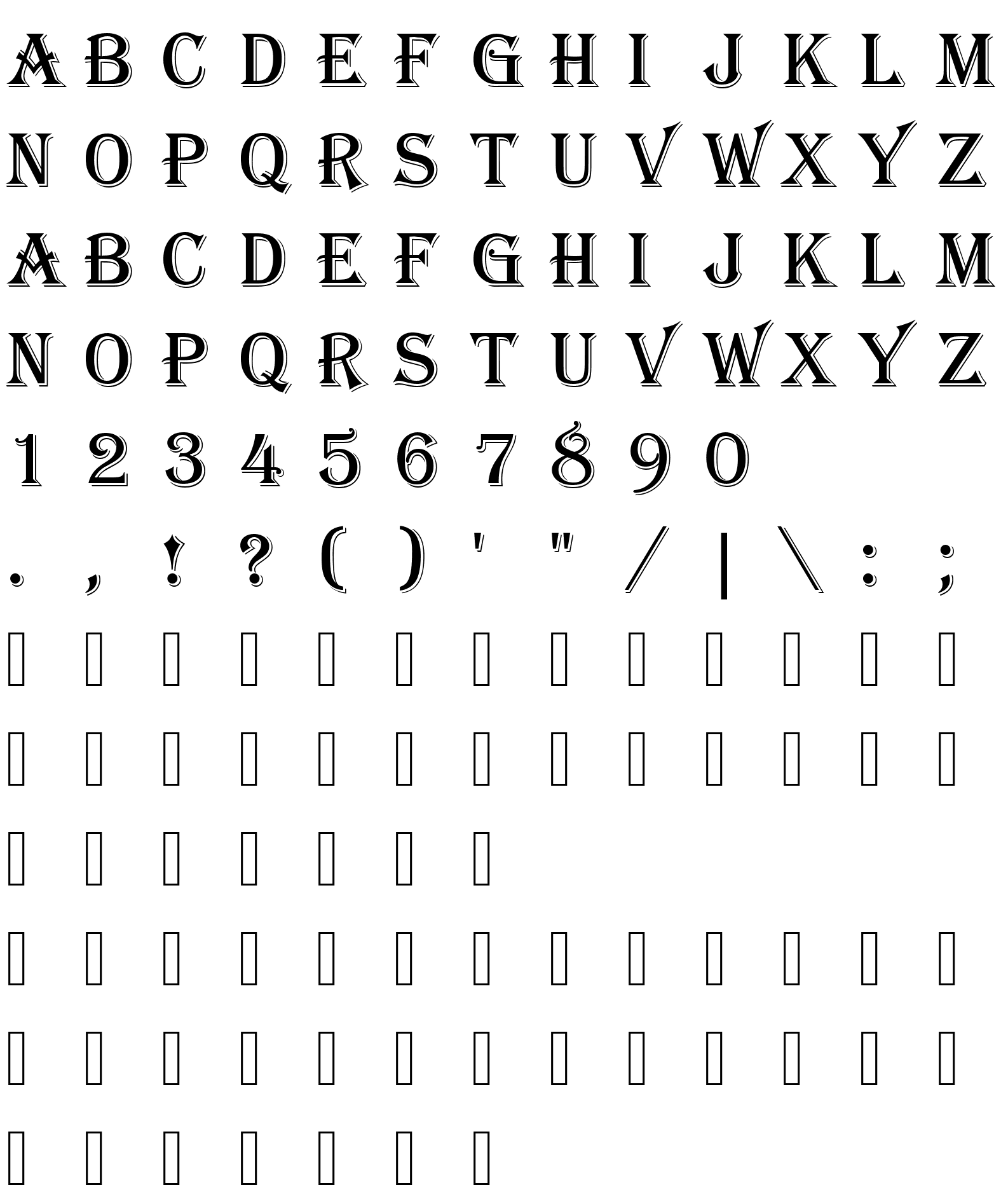 Шрифт AlgerianD