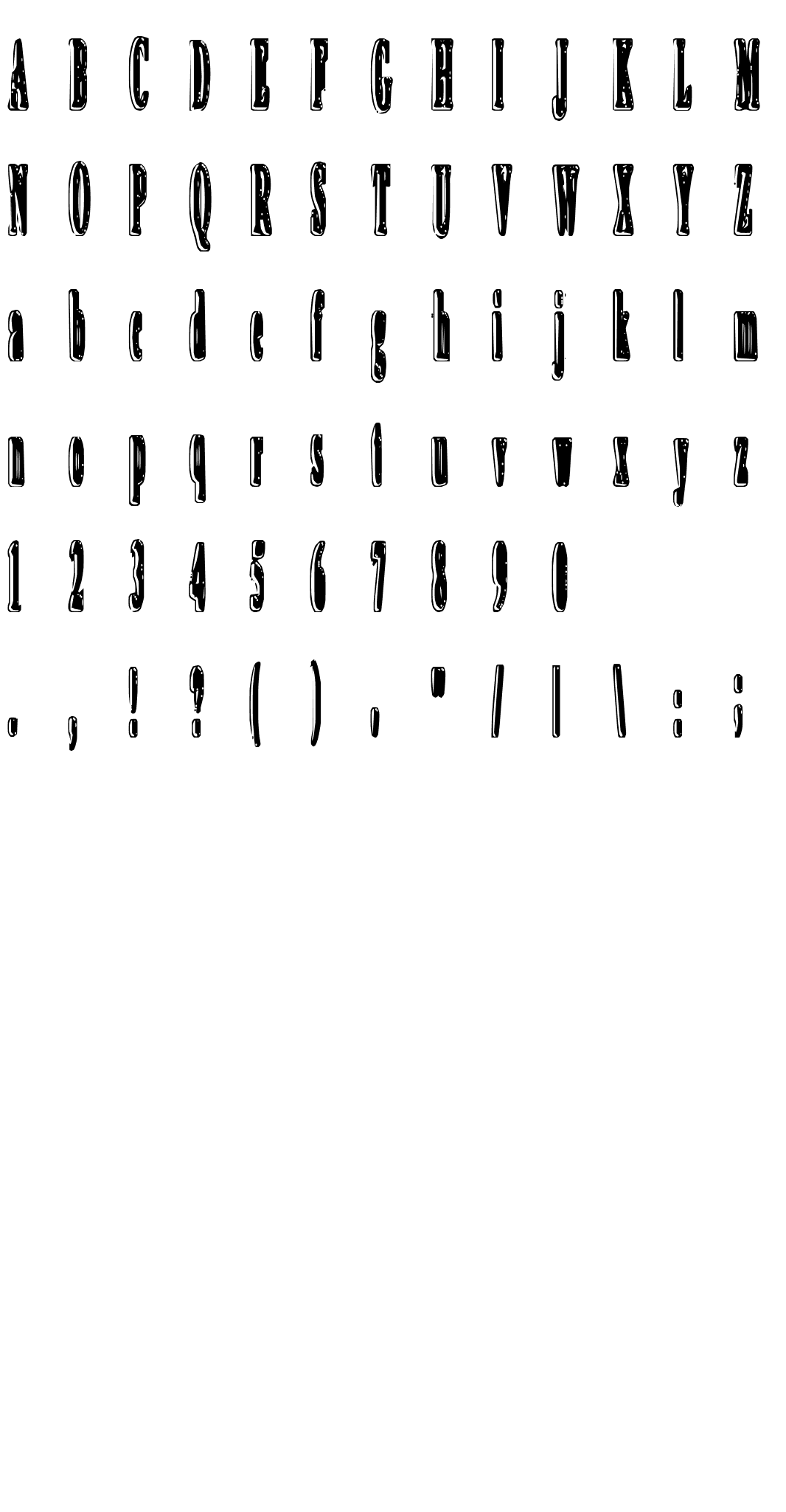 Шрифт An irritating speck