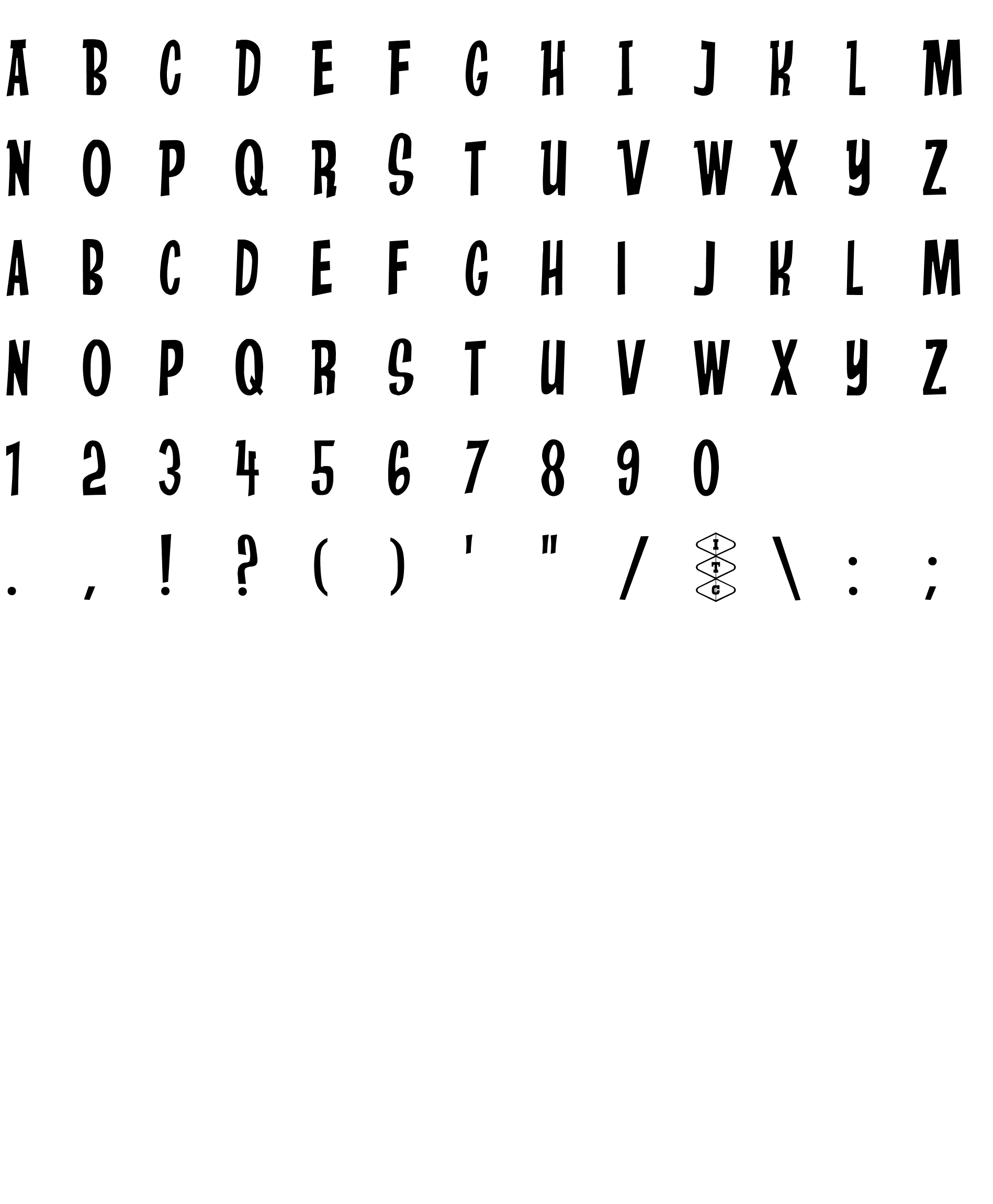 Шрифт Anderson Stingray