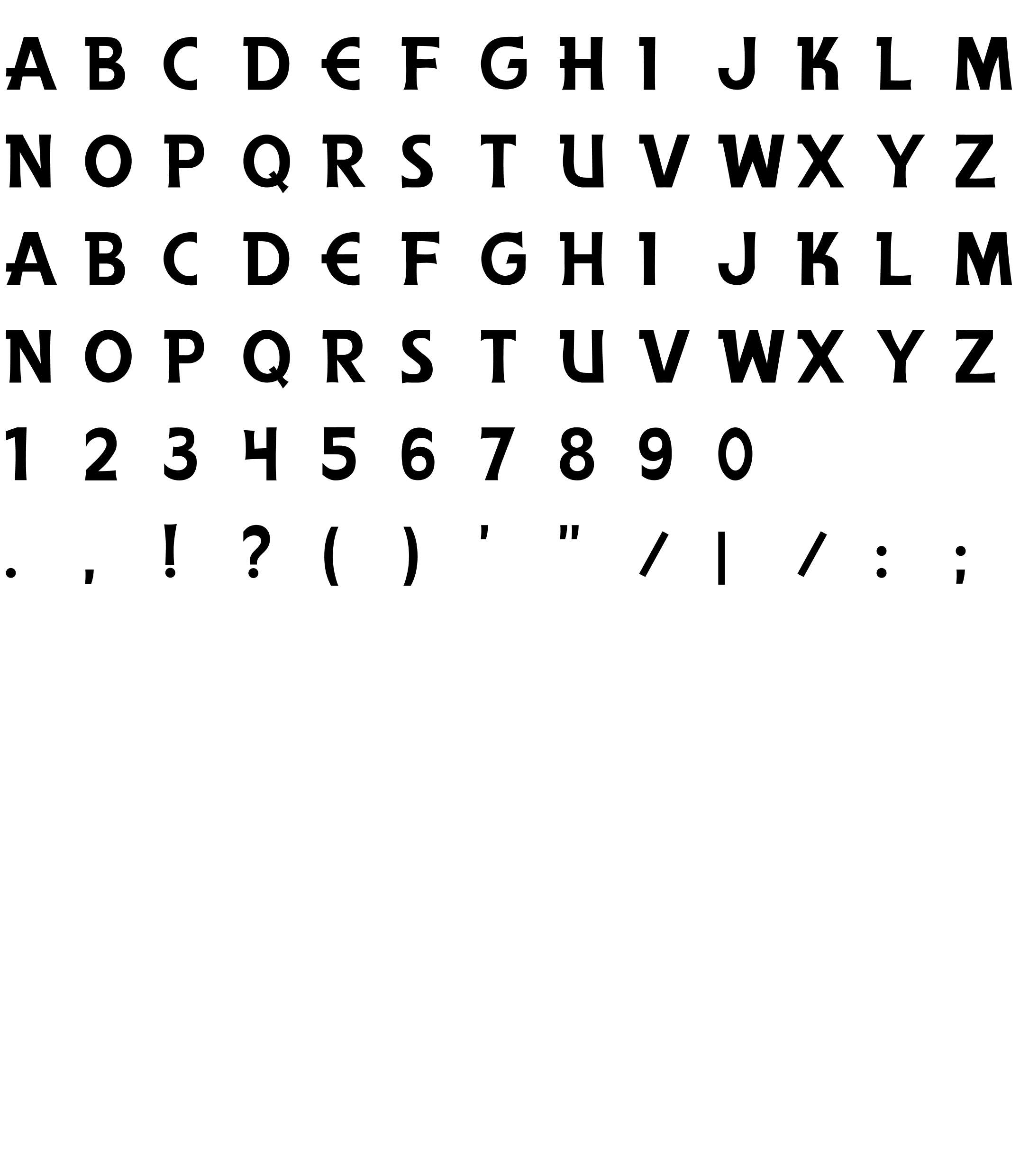 Шрифт Anderson The Secret Service