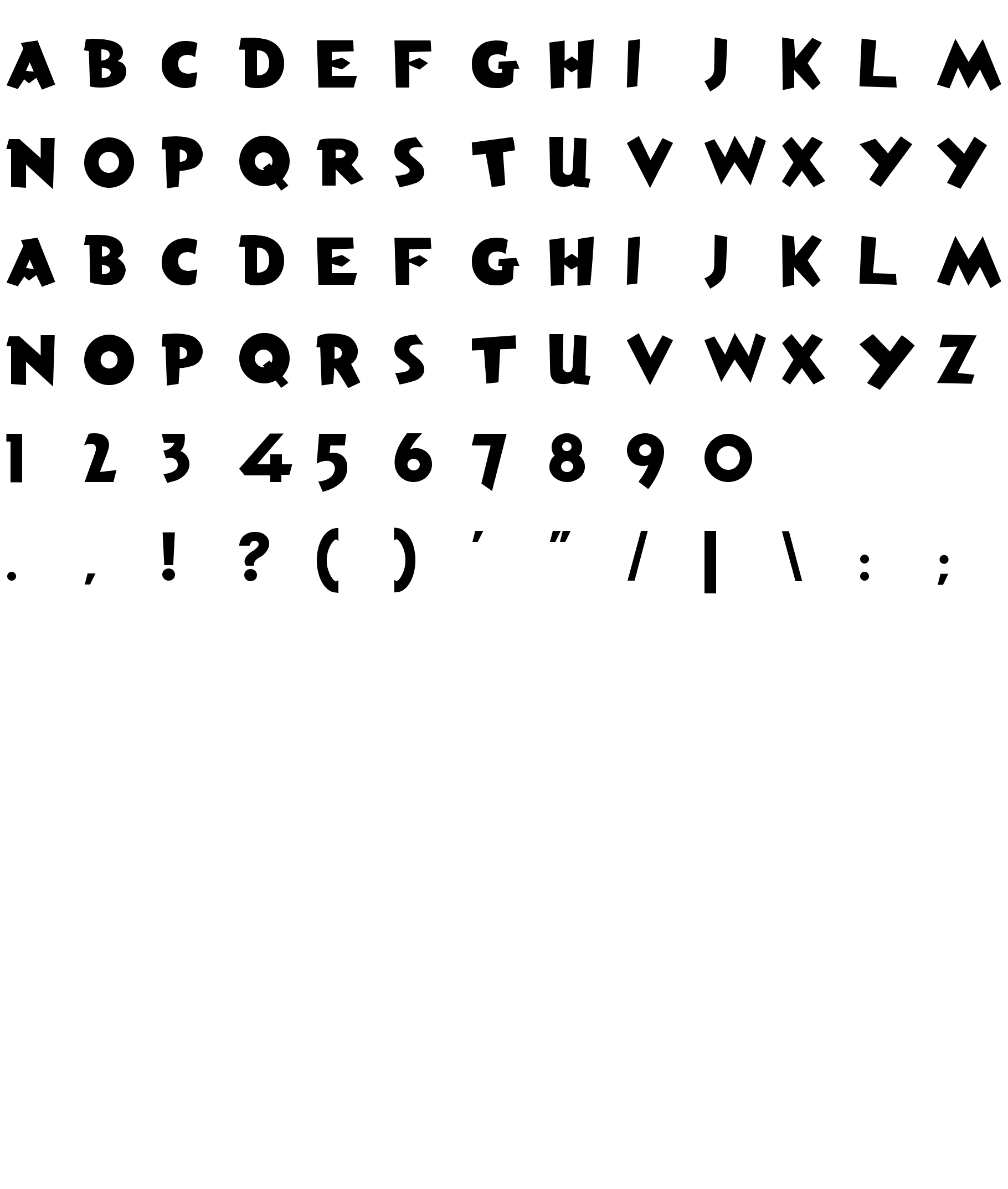 Шрифт Anderson Torchy The Battery Boy