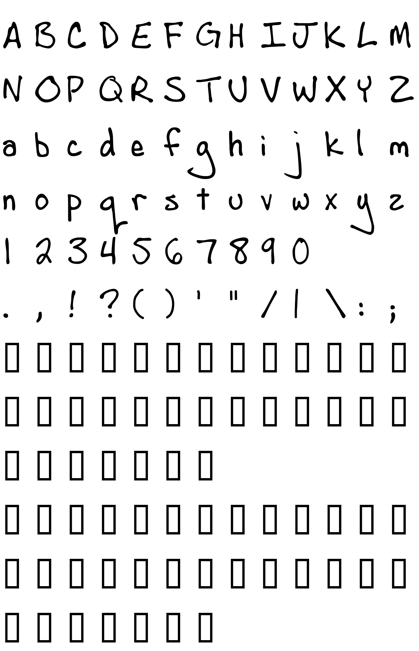 Шрифт AndrewScript