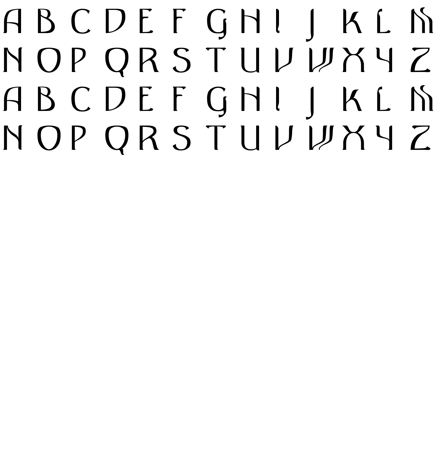 Шрифт AntiqueRow