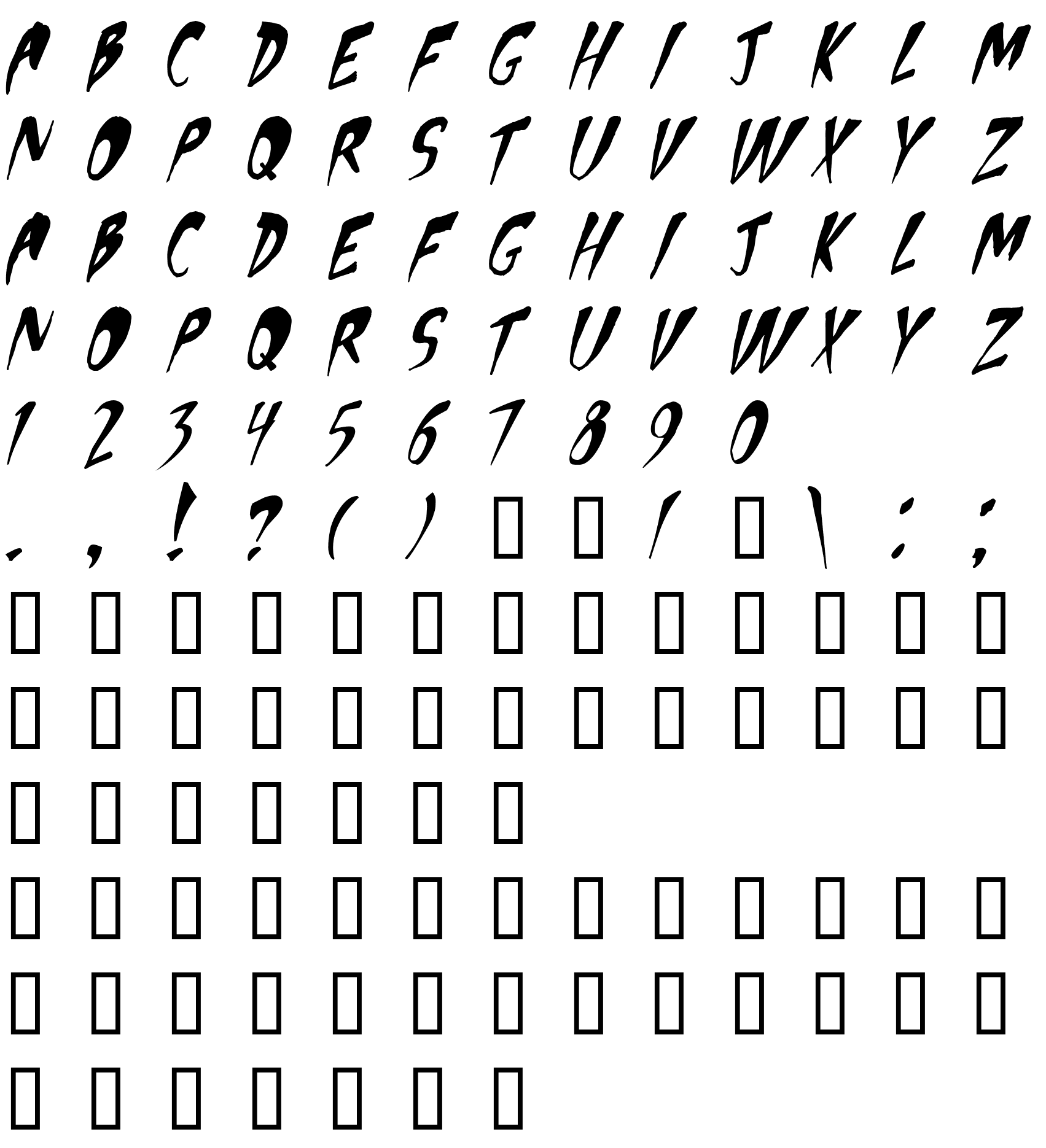 Шрифт Apocalypse 1