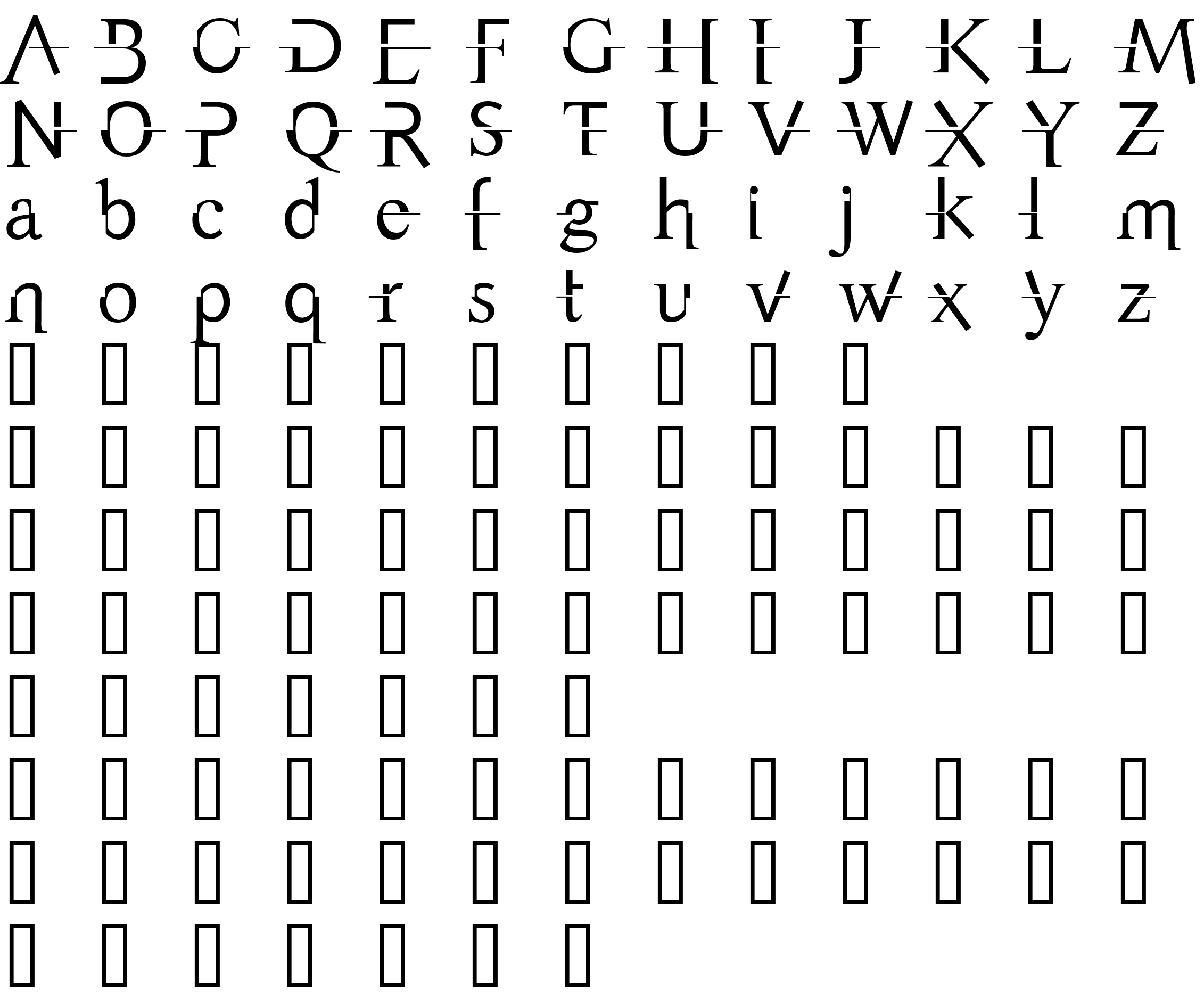Шрифт Appendix   Normal