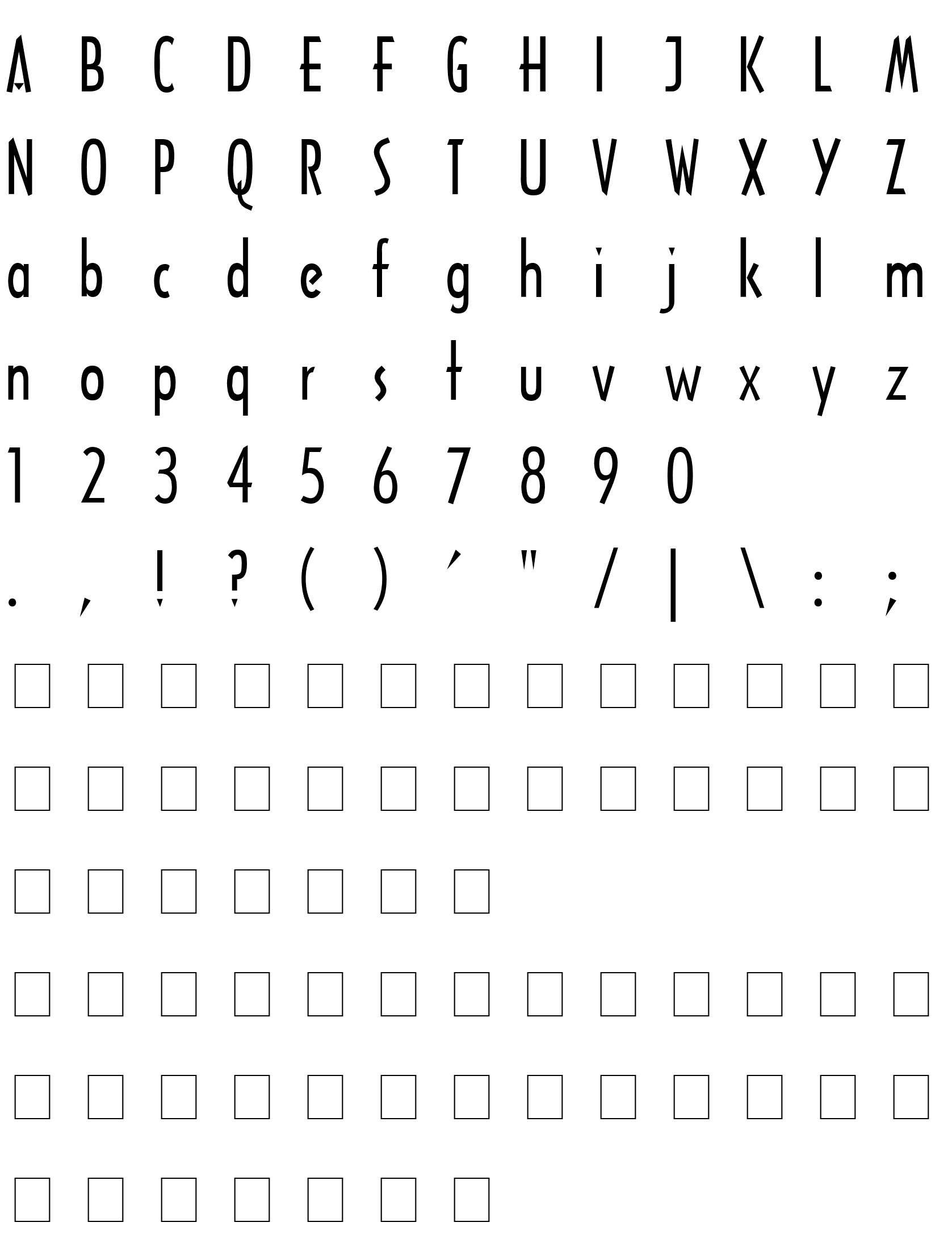 Шрифт Architecture