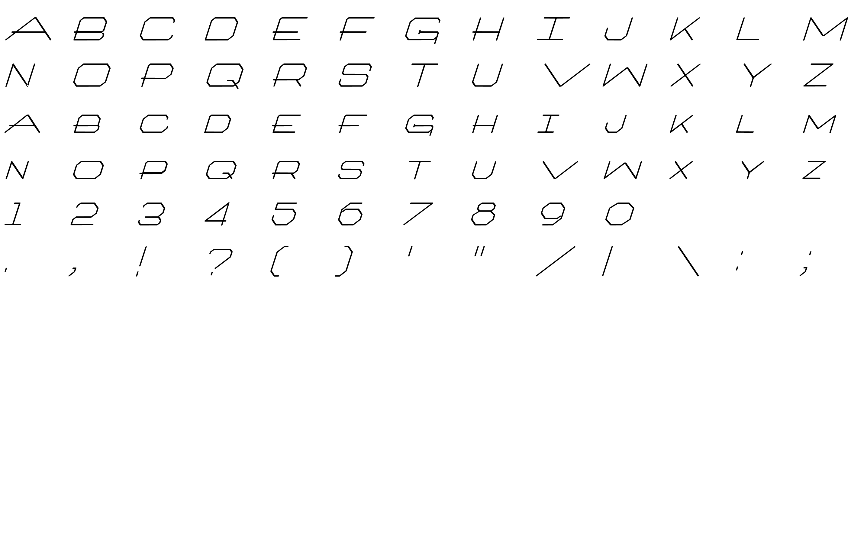 Шрифт Architext-Itali