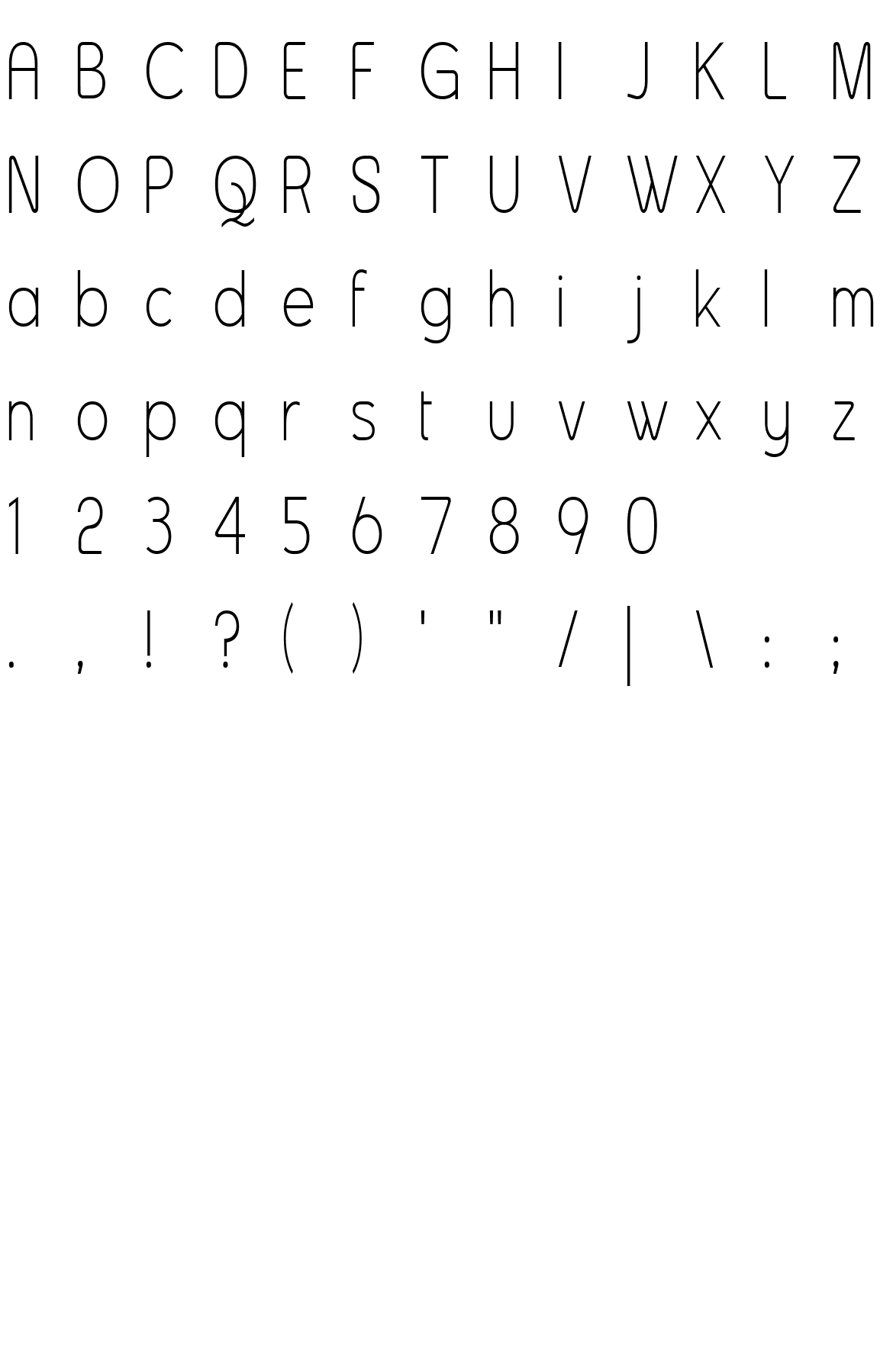 Шрифт Asenine Thin