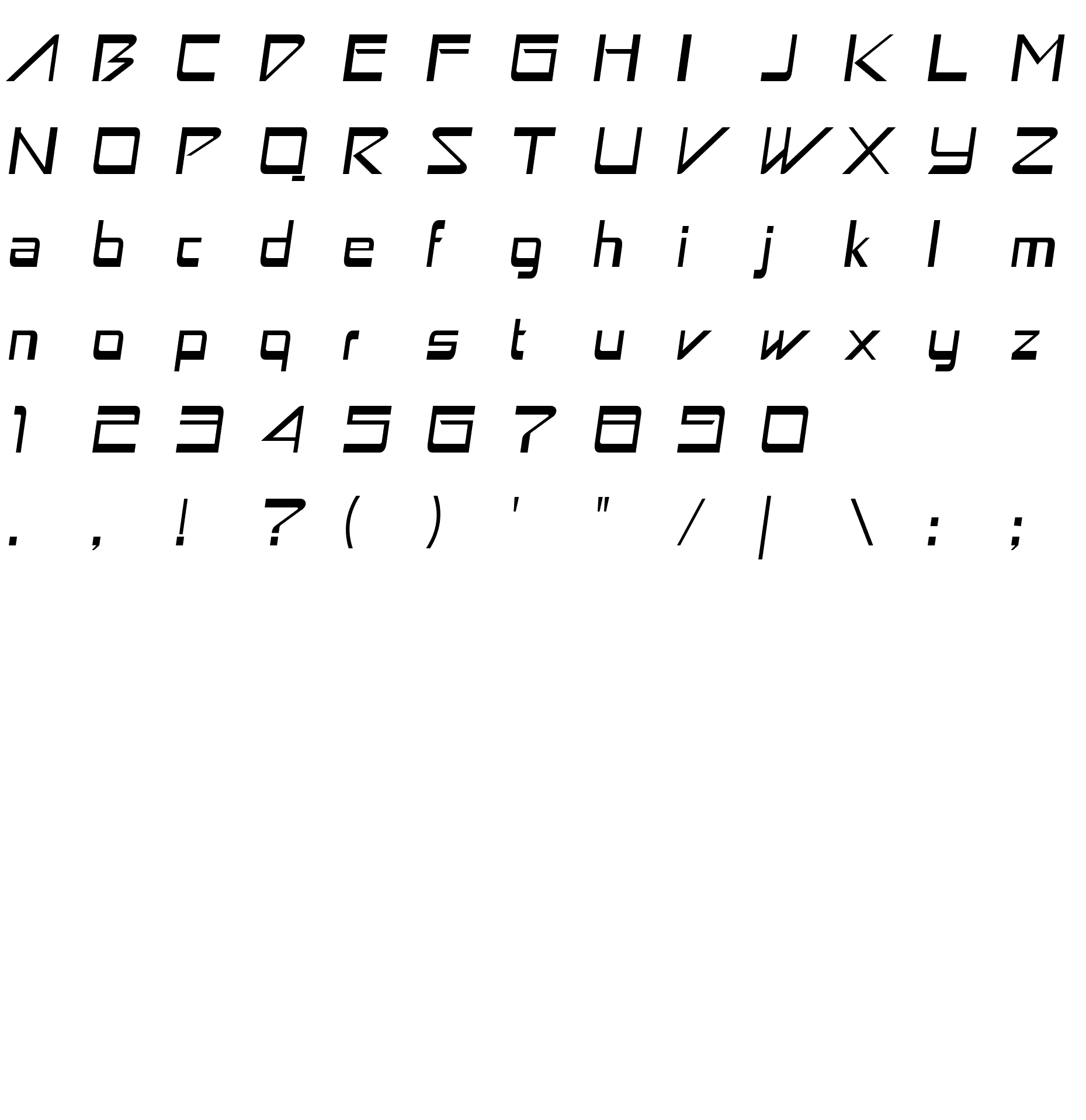 Шрифт Astron Boy Italic