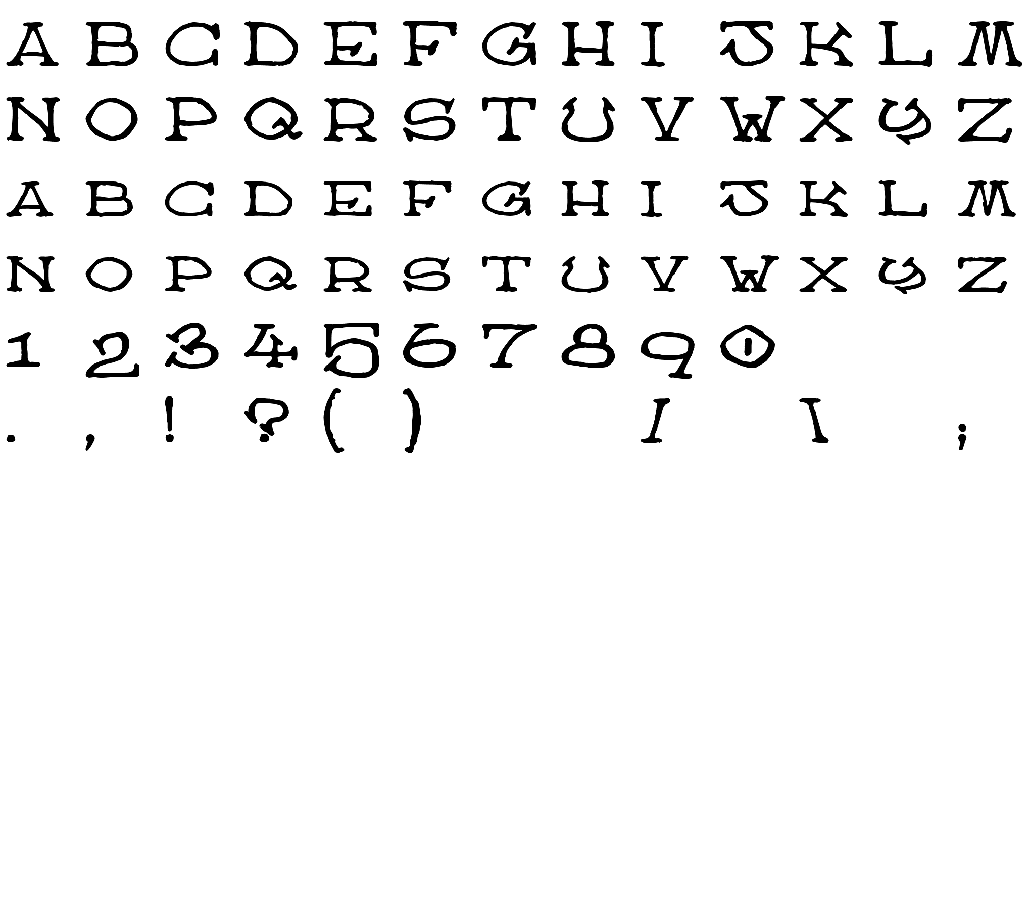 Шрифт Atlas of the Magi