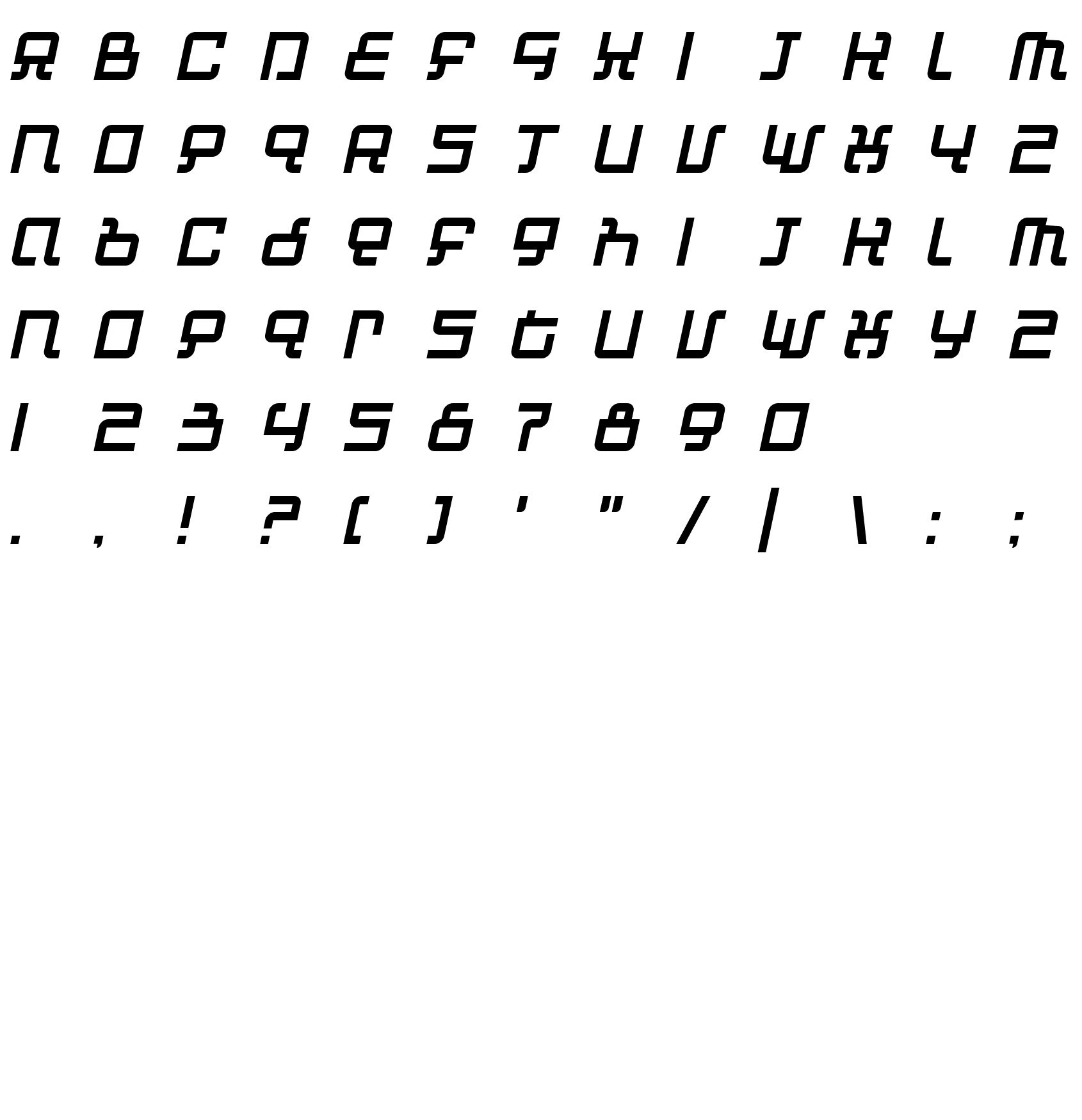 Шрифт Automind Italic