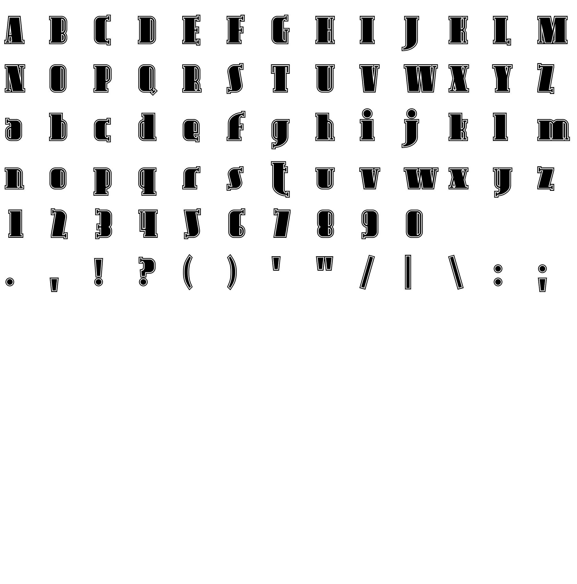 Шрифт Avondale Inline